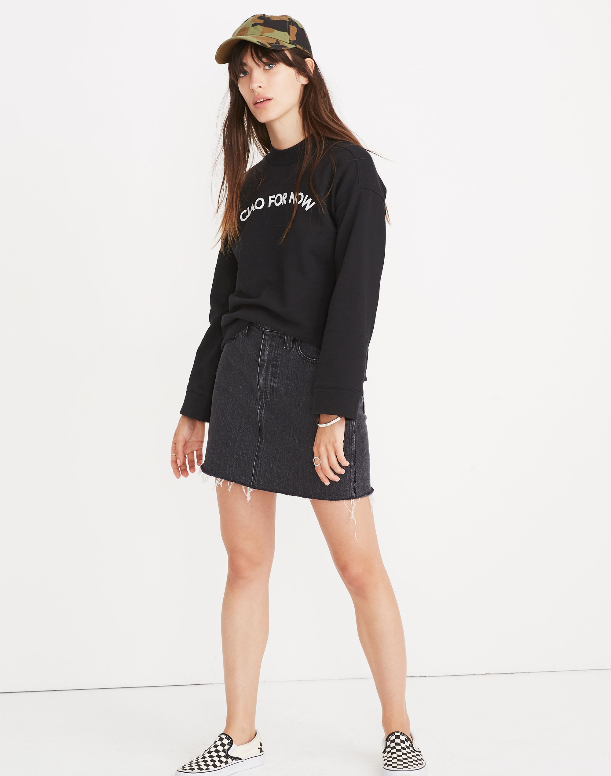 Ciao For Now Mockneck Sweatshirt