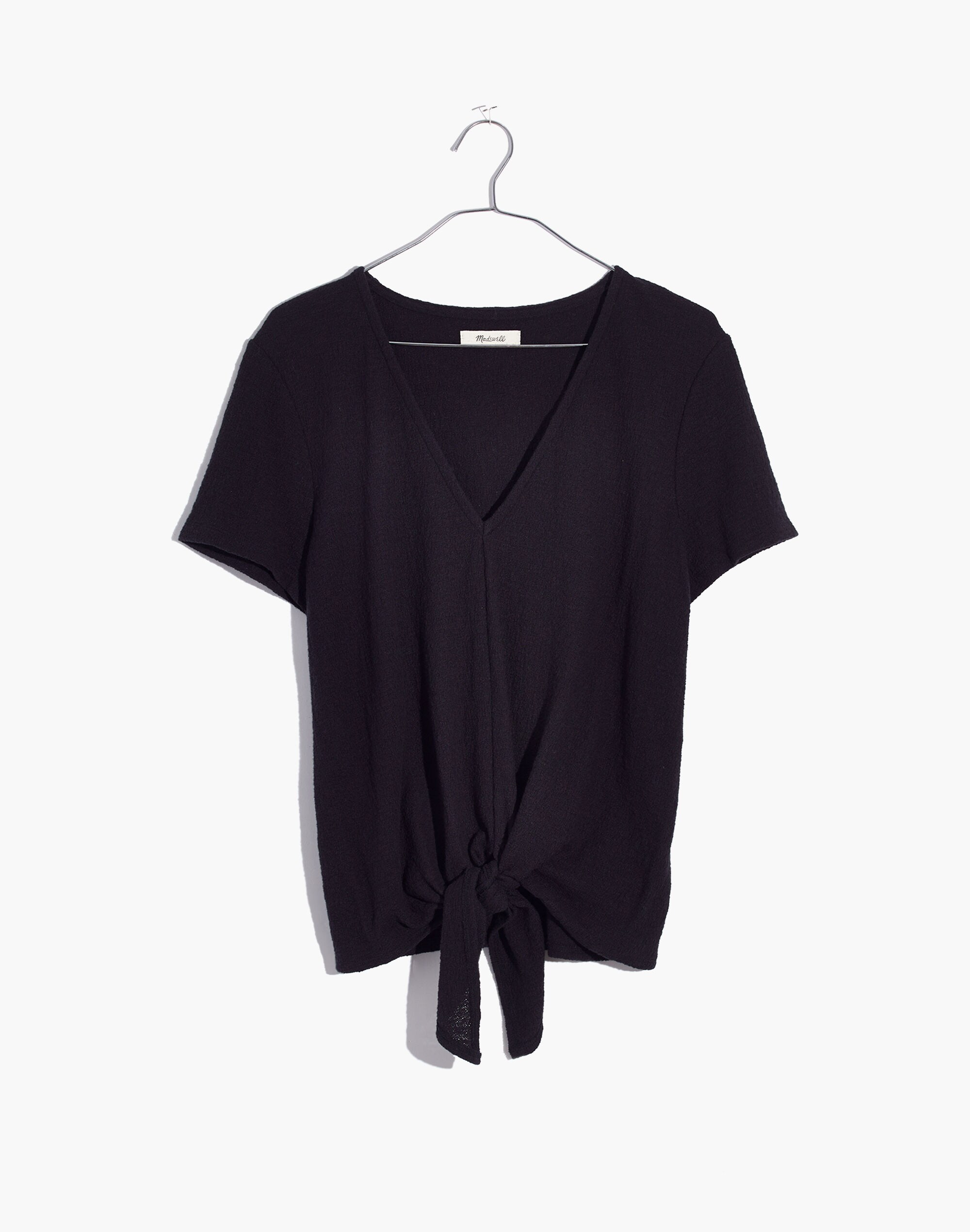 Texture &amp; Thread V-Neck Modern Tie-Front Top