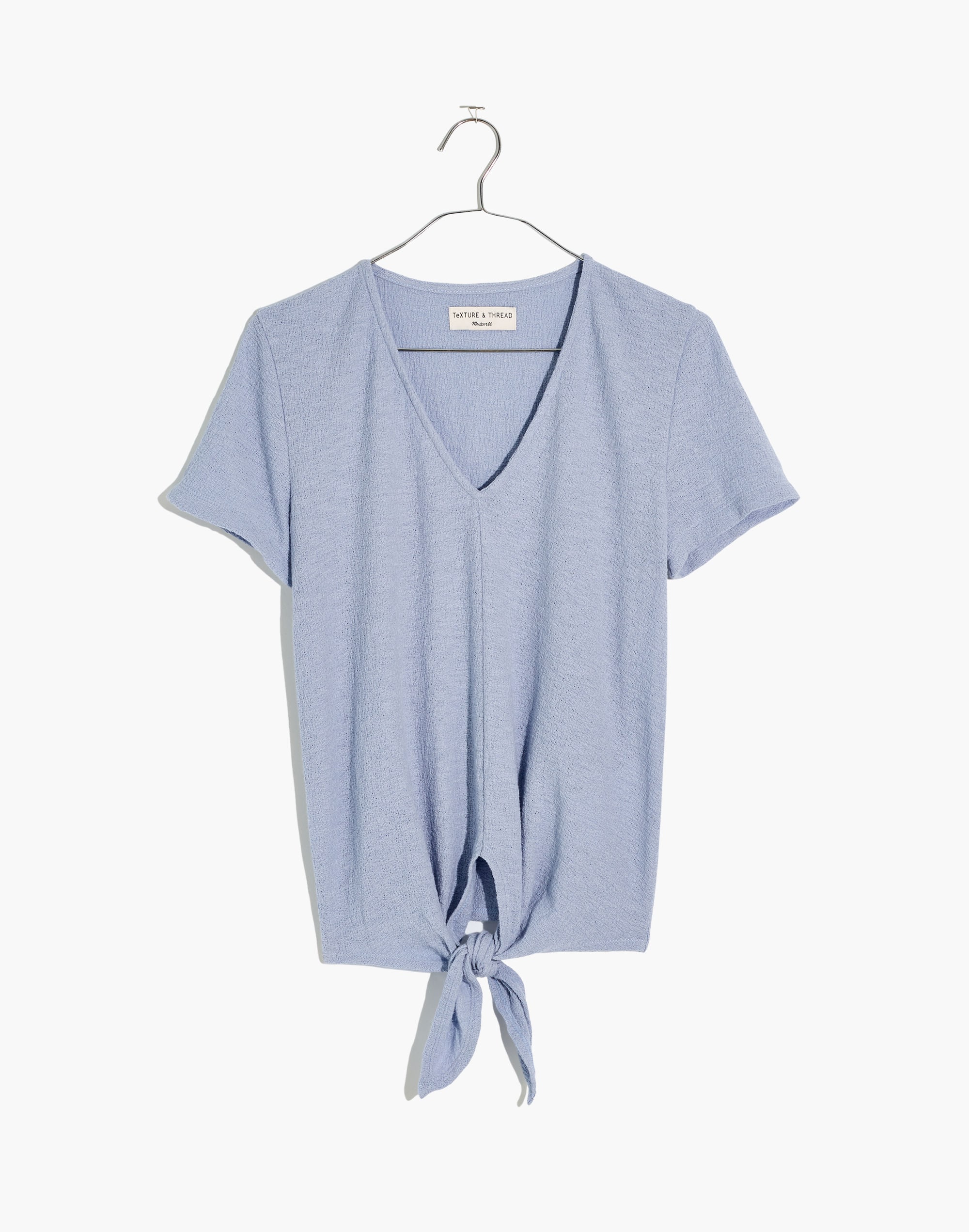Texture &amp; Thread V-Neck Modern Tie-Front Top