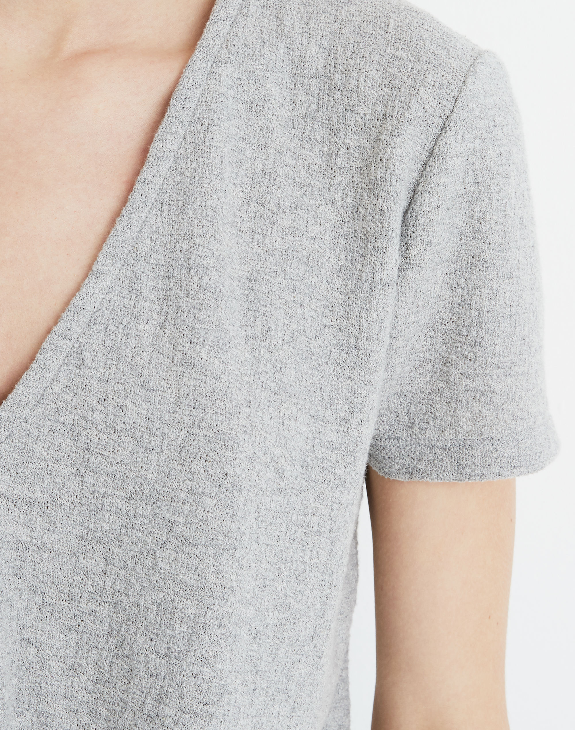 Texture &amp; Thread V-Neck Modern Tie-Front Top
