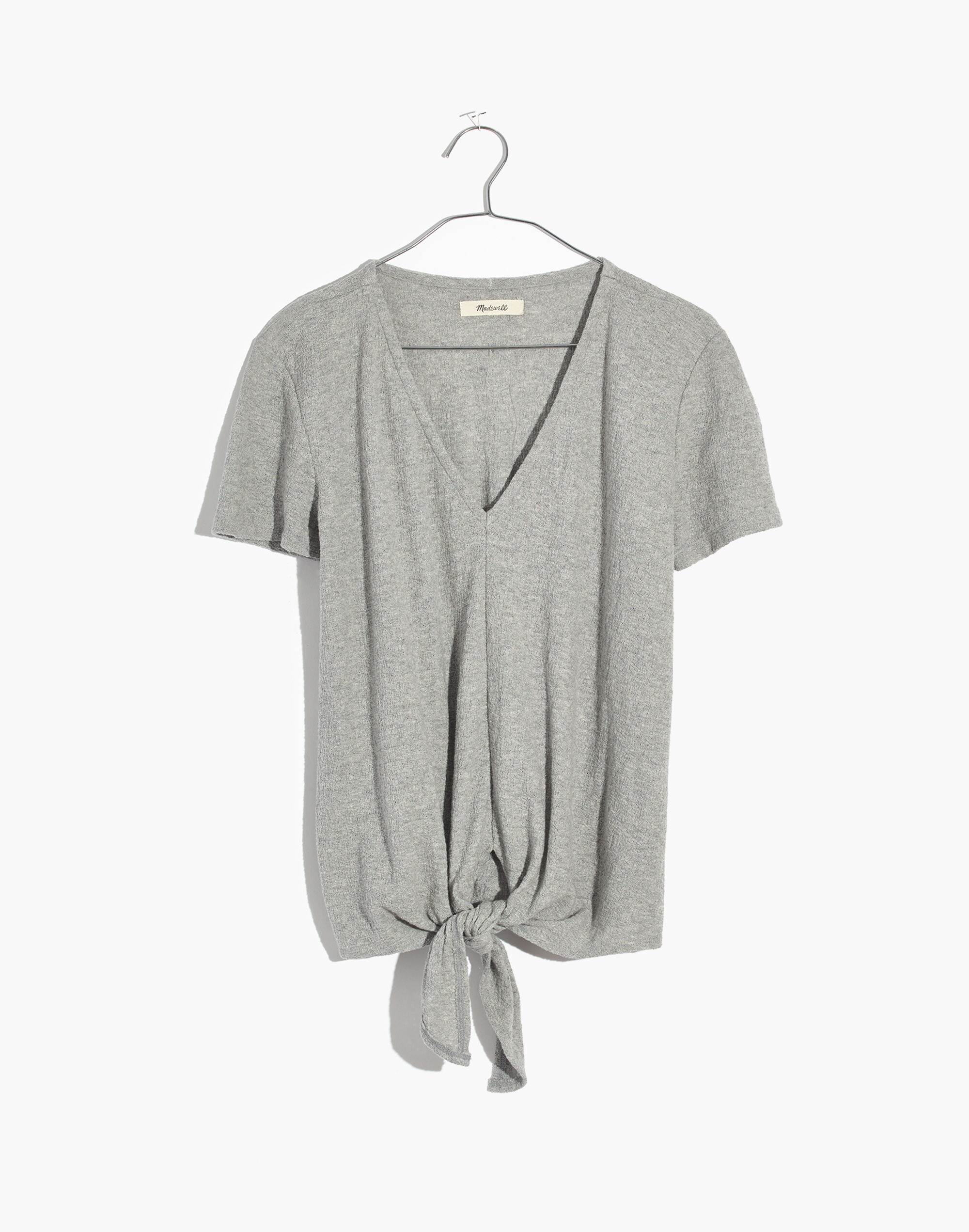 Texture &amp; Thread V-Neck Modern Tie-Front Top