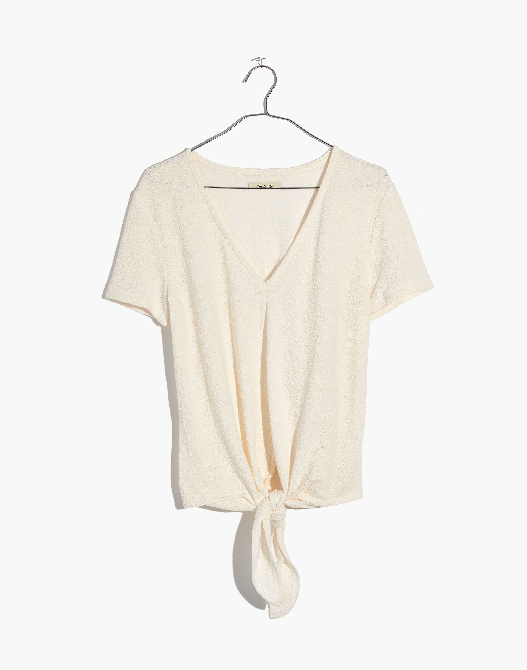 Texture &amp; Thread V-Neck Modern Tie-Front Top