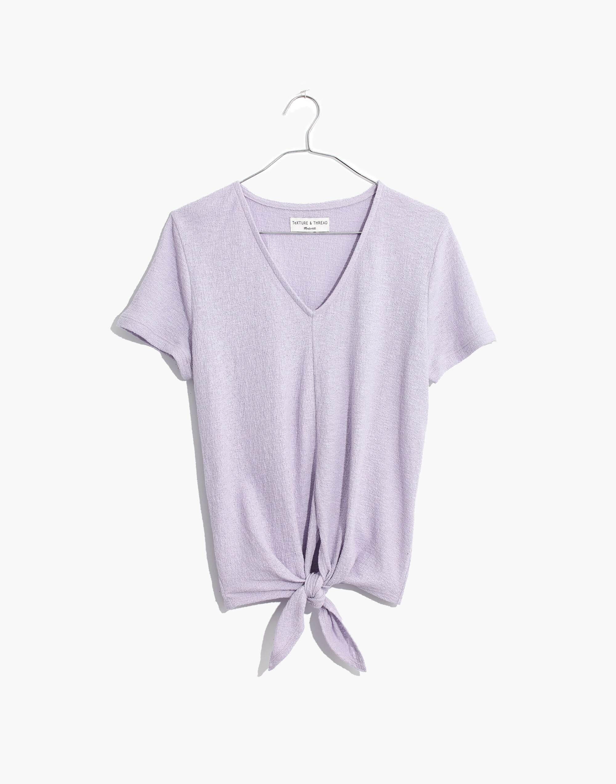 Texture &amp; Thread V-Neck Modern Tie-Front Top