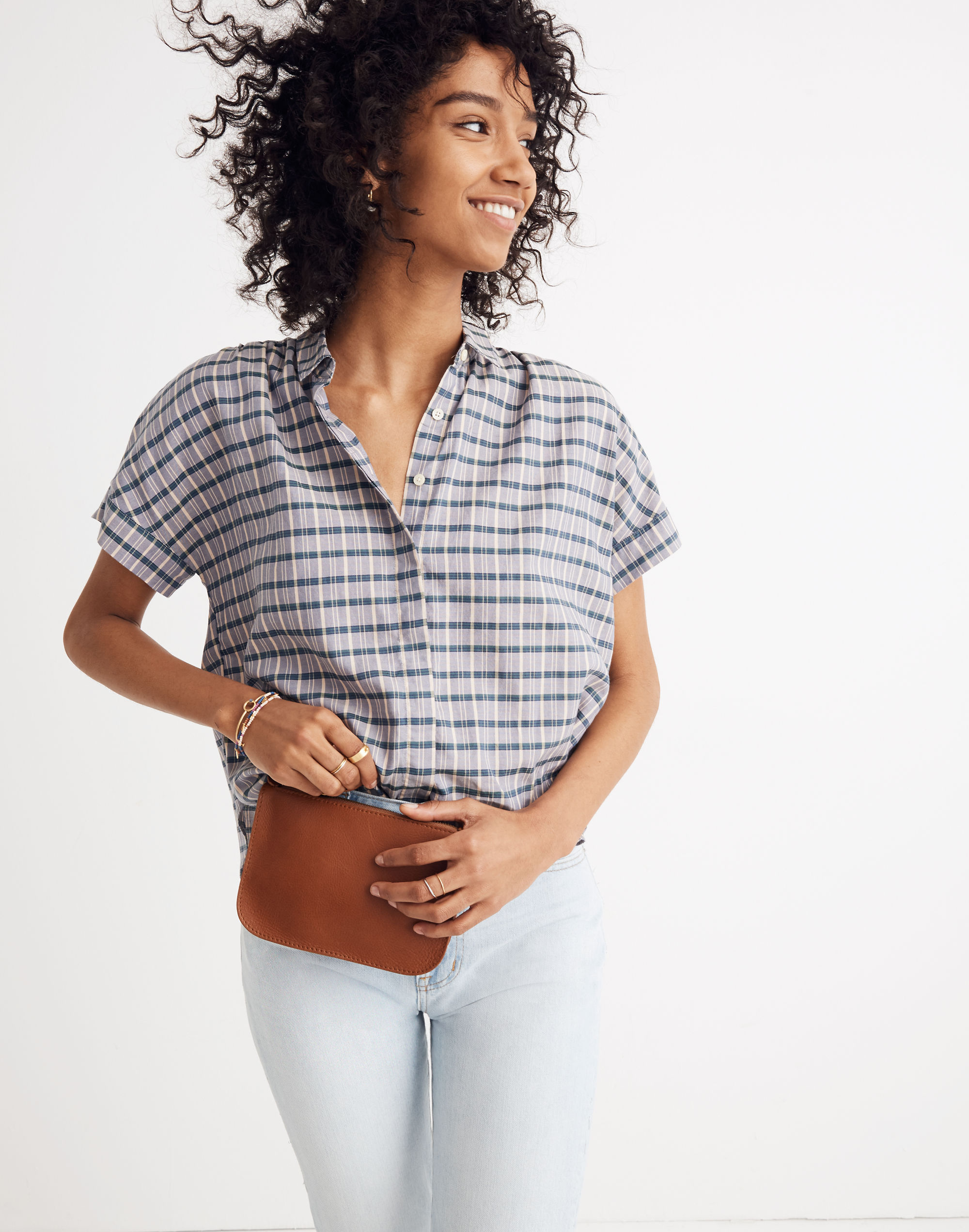 hilltop shirt in precioso plaid