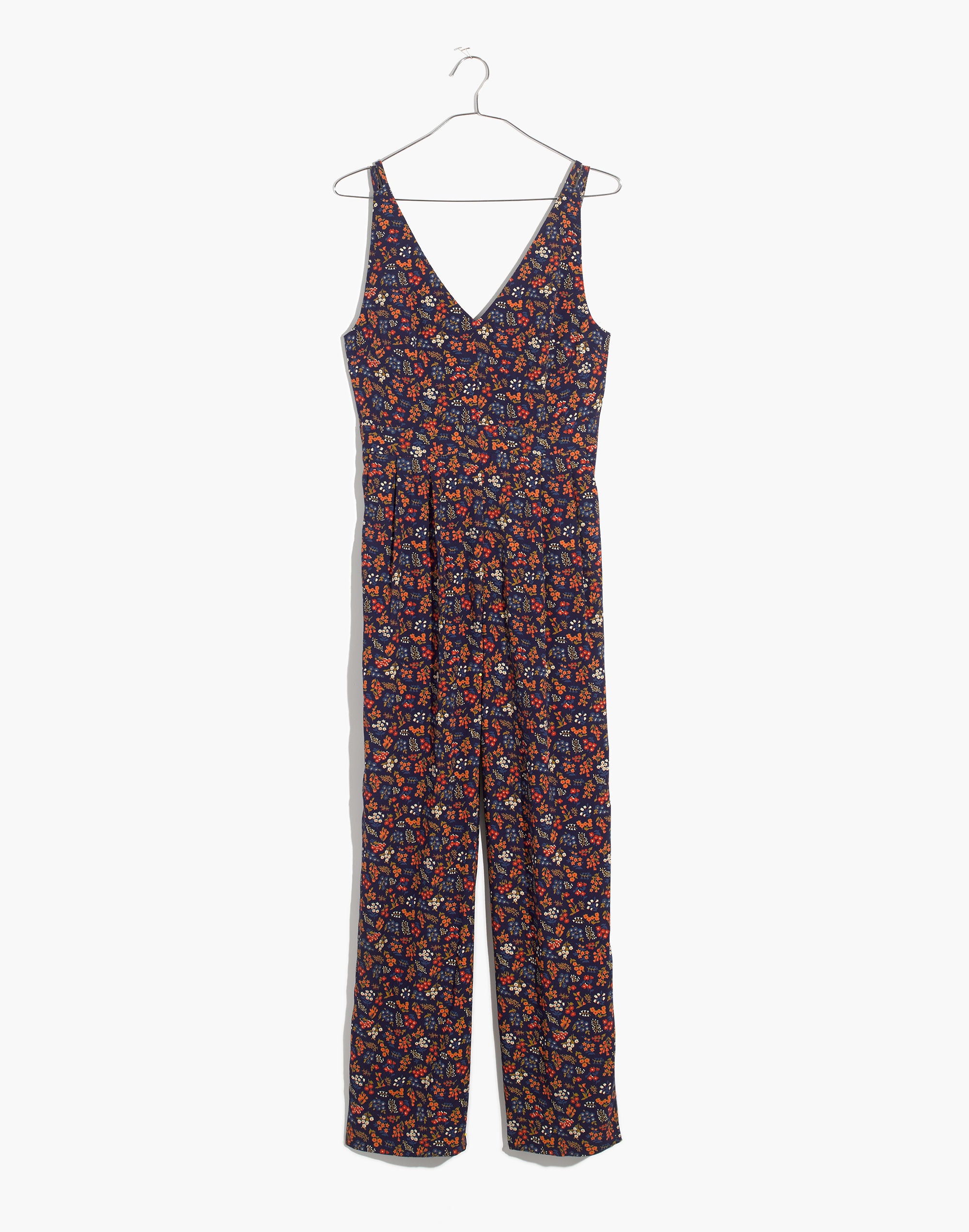 V-Neck Jumpsuit in Garden Party