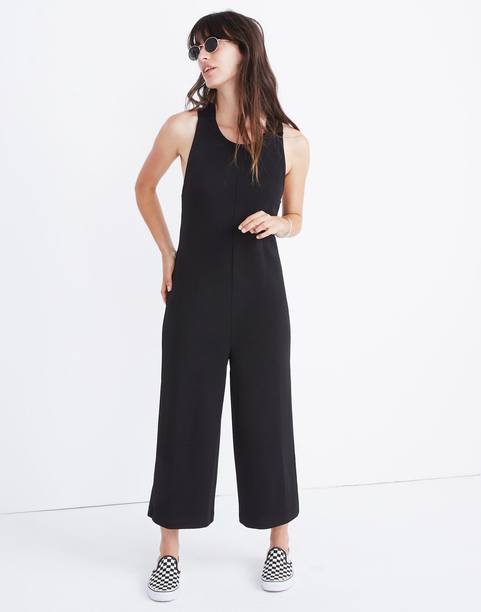Texture &amp; Thread Tie-Back Jumpsuit