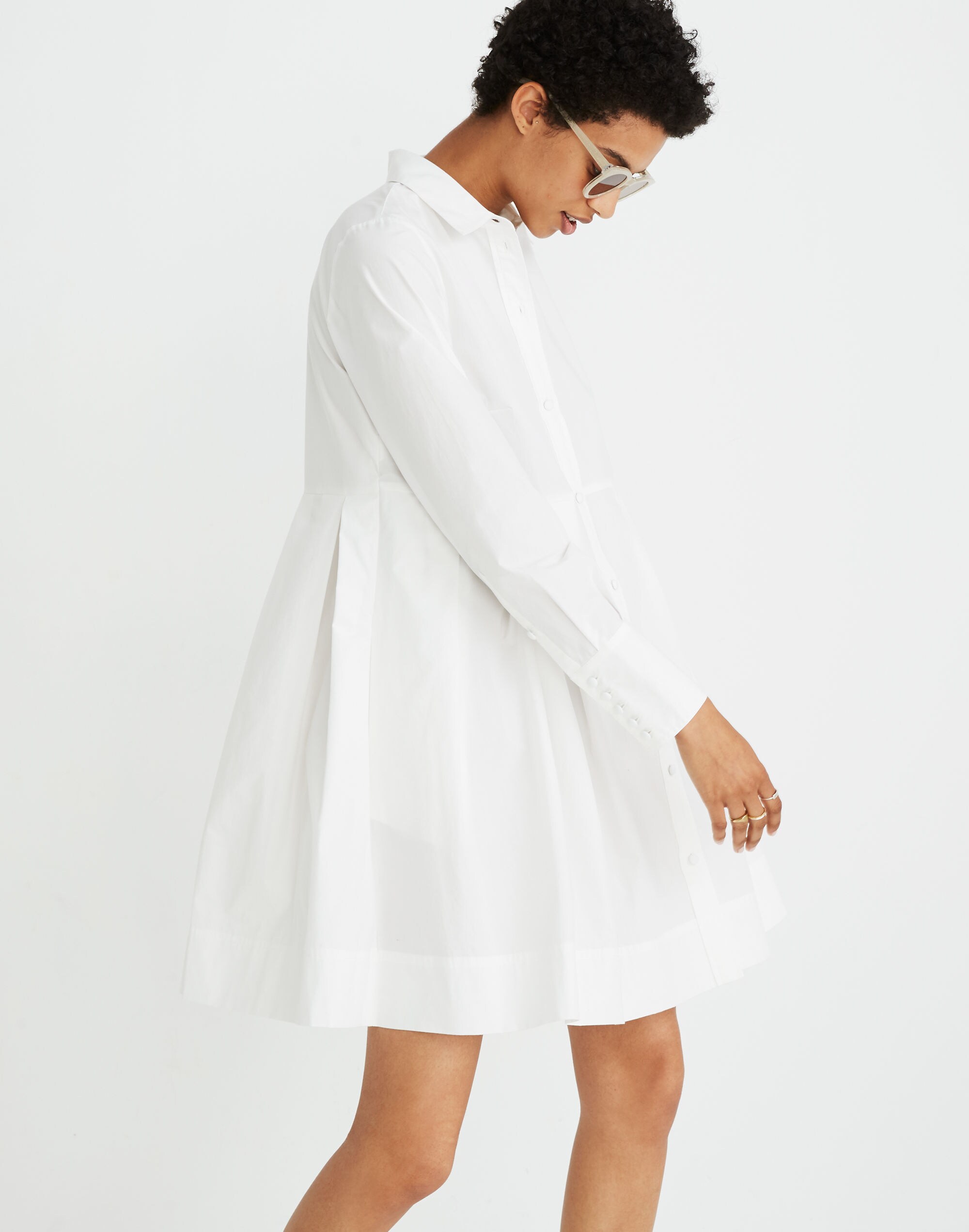 Box-Pleat Shirtdress