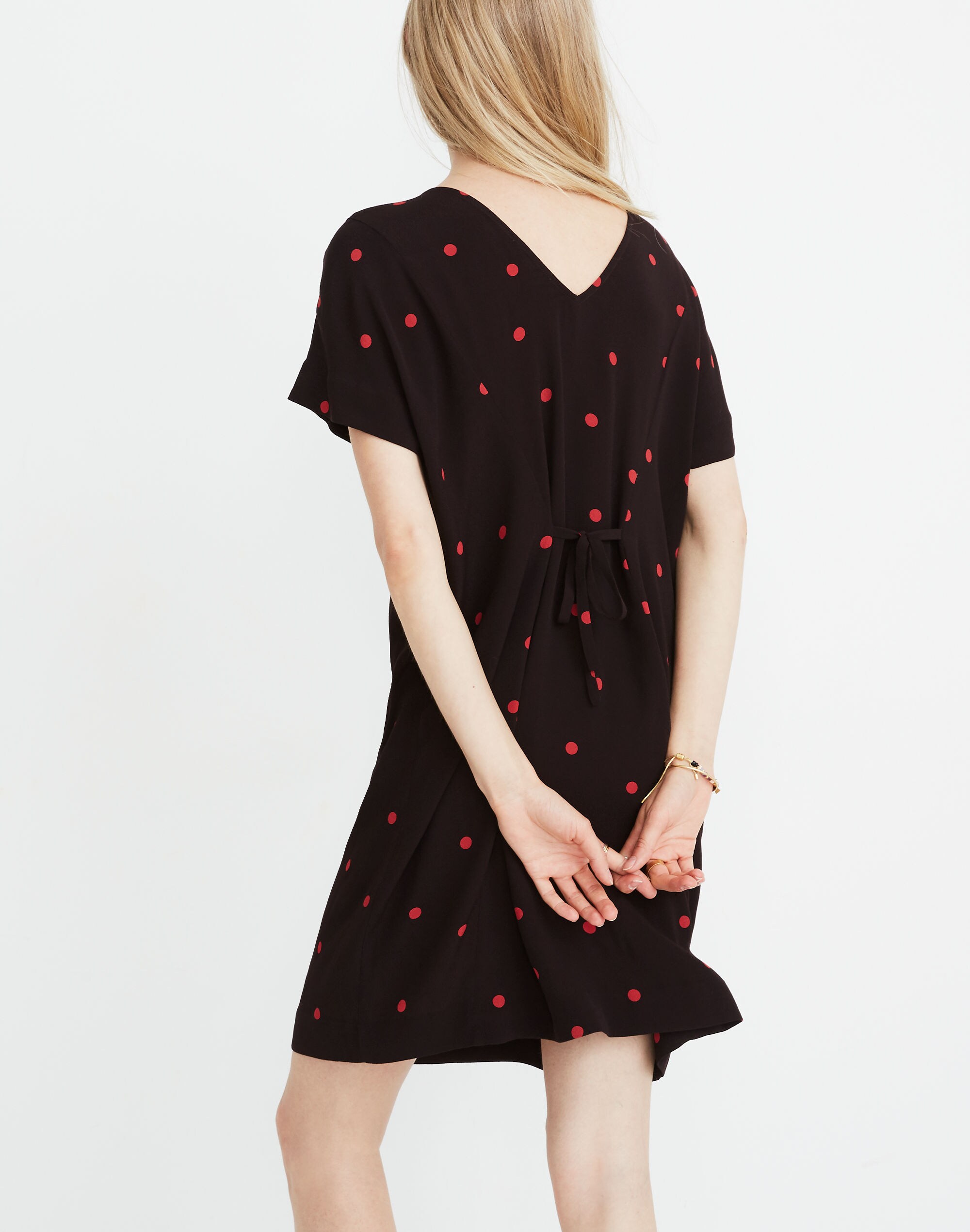 Downtown Tie-Back Dress in Dot