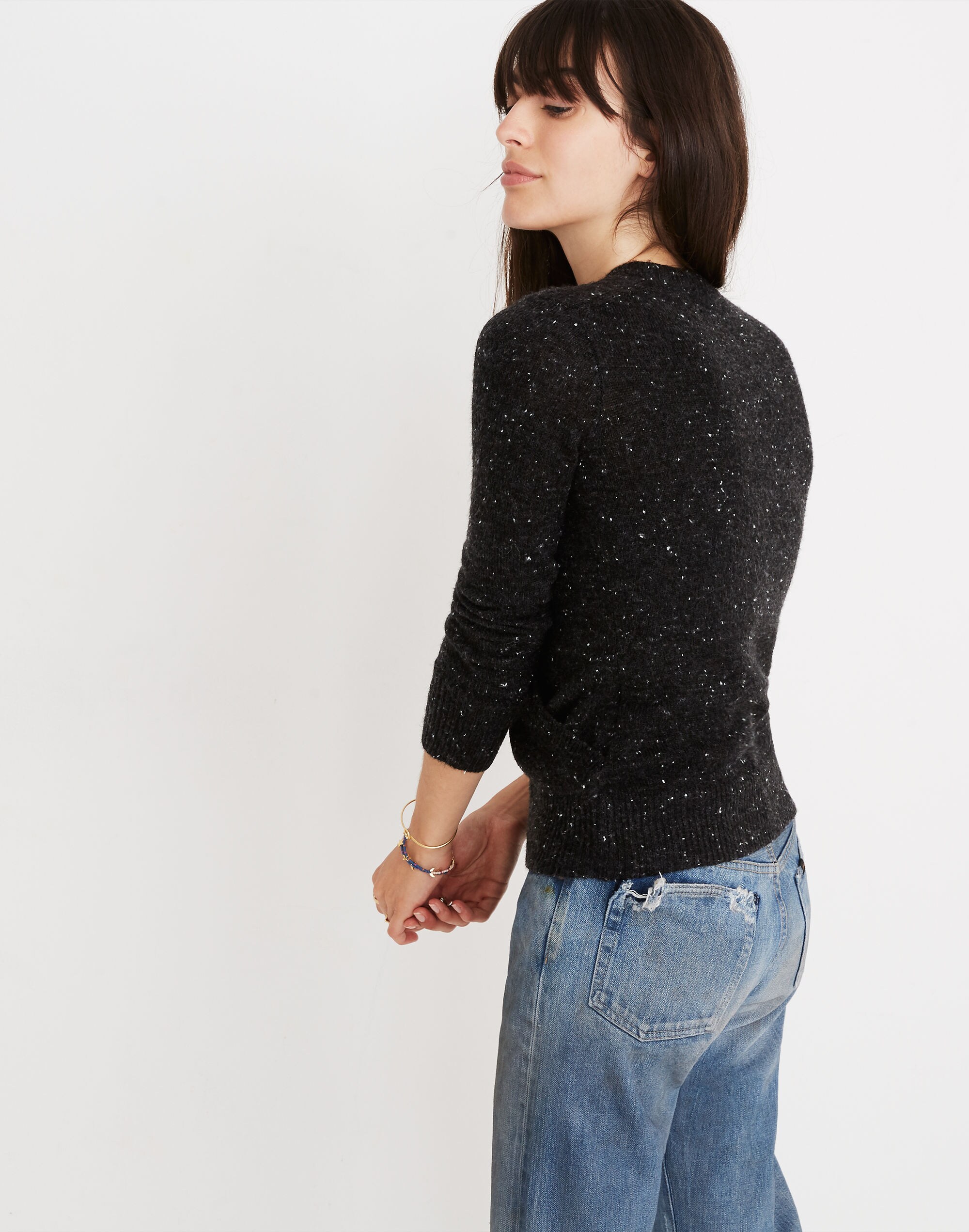 Donegal Wrap-Front Pullover Sweater in Coziest Yarn | Madewell