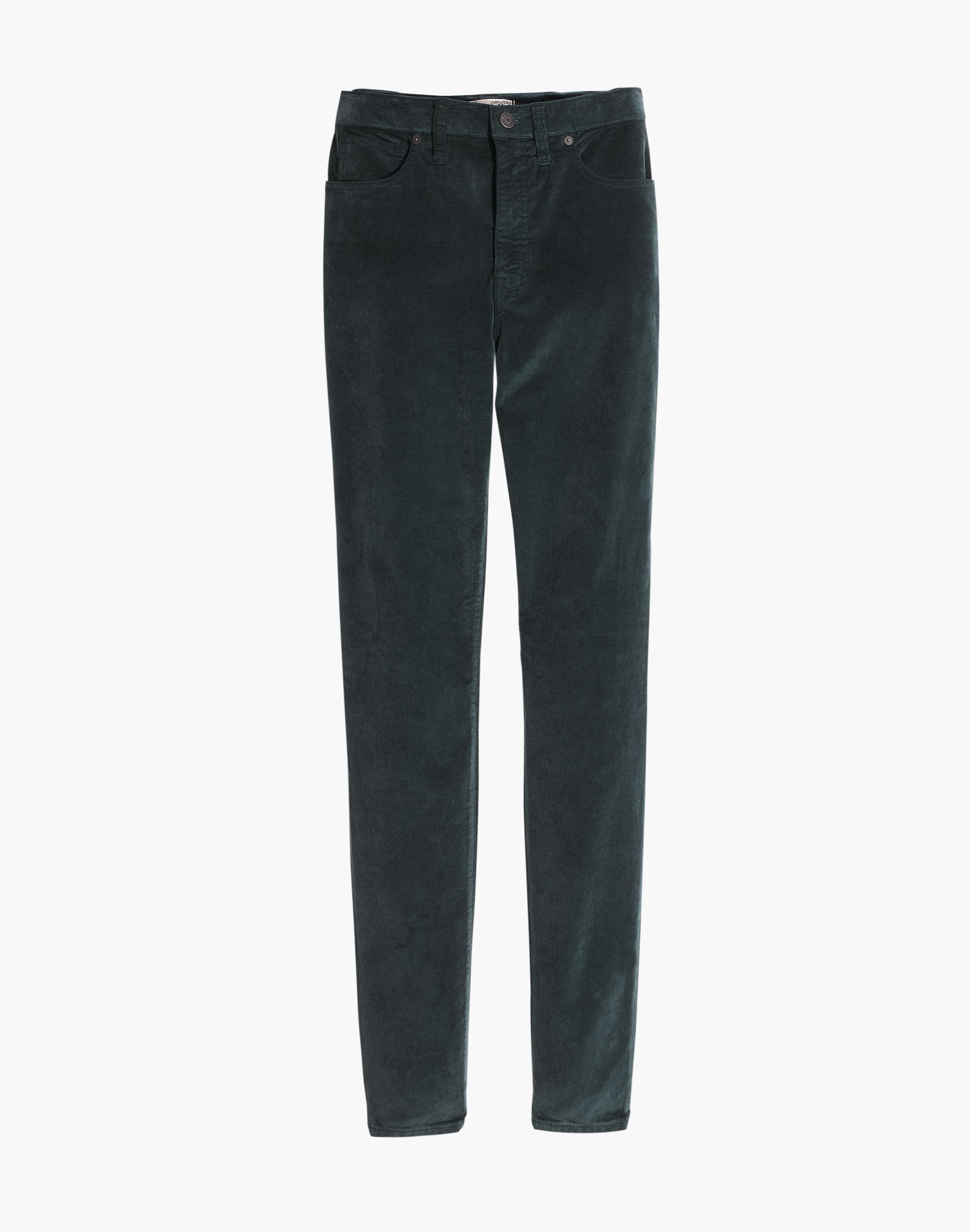 "10"" High-Rise Skinny Jeans: Stretch Velvet Edition"