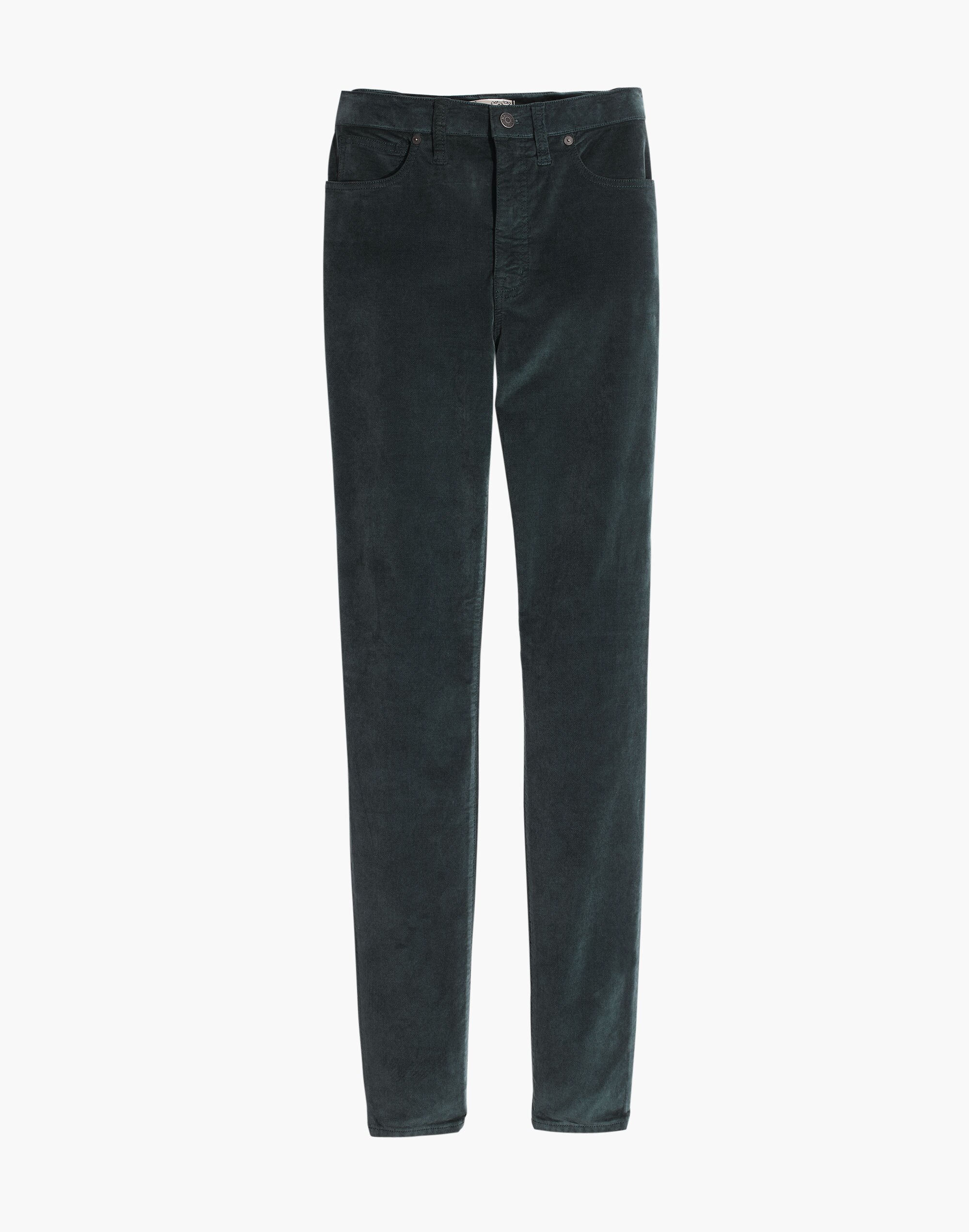 10" High-Rise Skinny Jeans: Stretch Velvet Edition