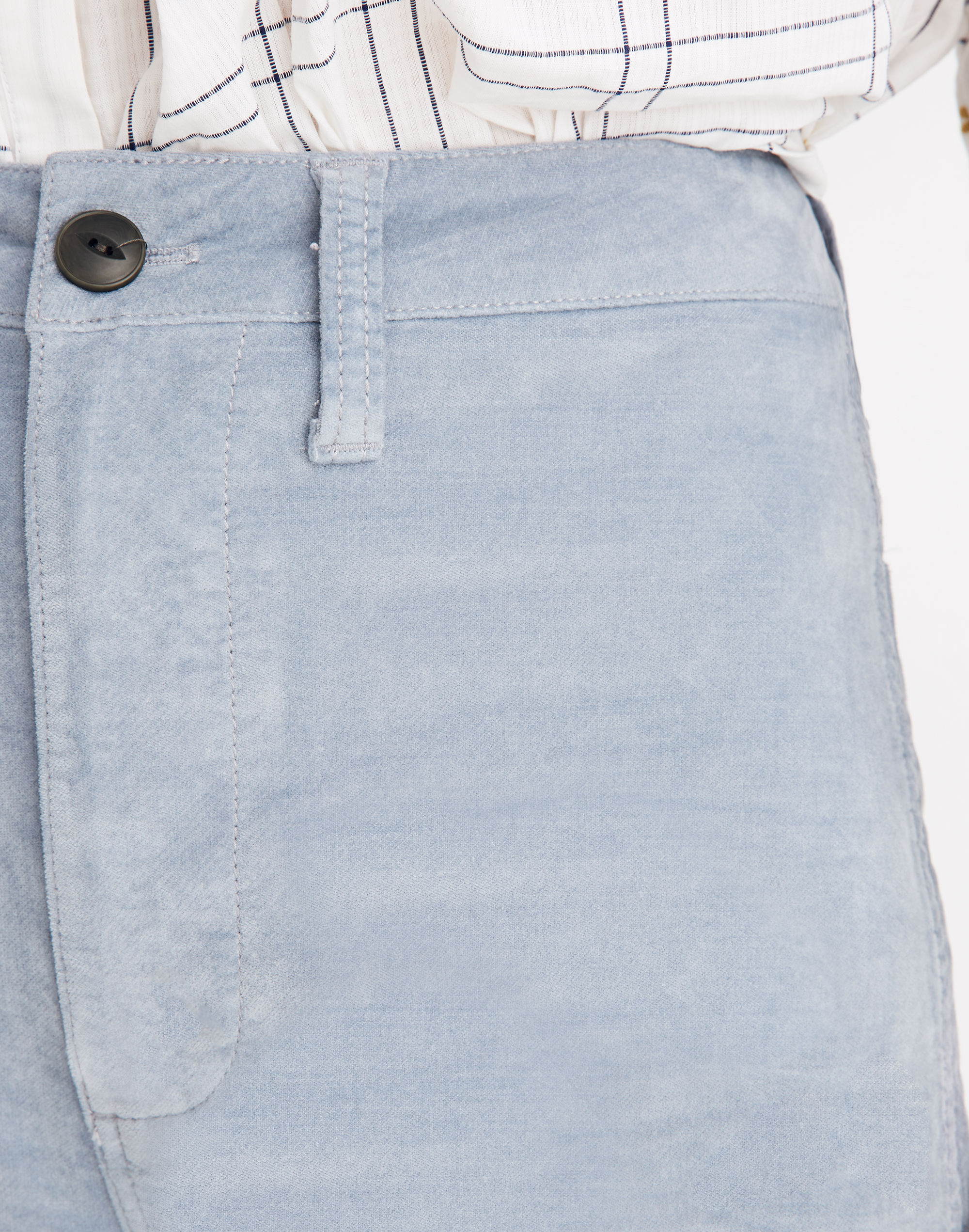 Emmett Wide-Leg Crop Pants in Velveteen