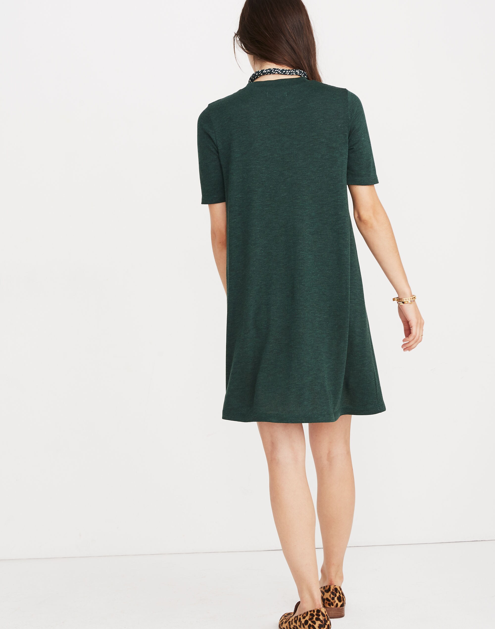Mockneck Boxy Tee Dress