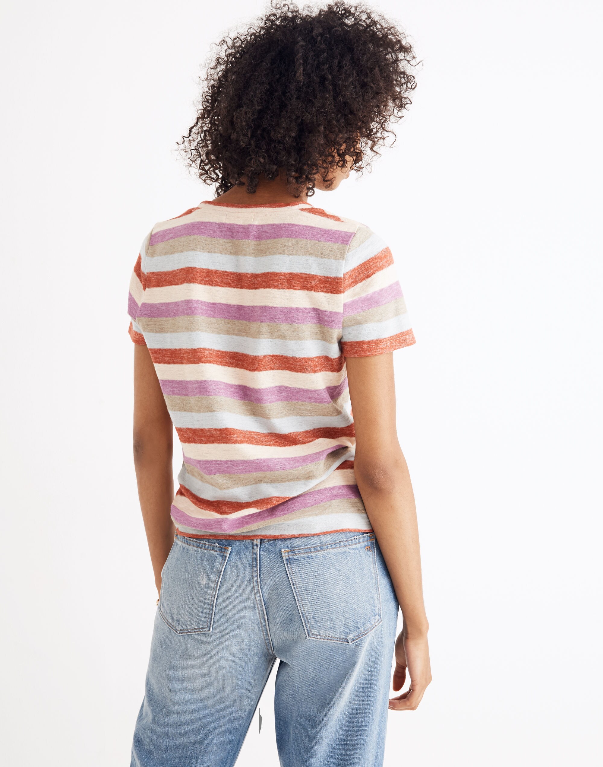 Alto Scoop Tee in Granda Stripe