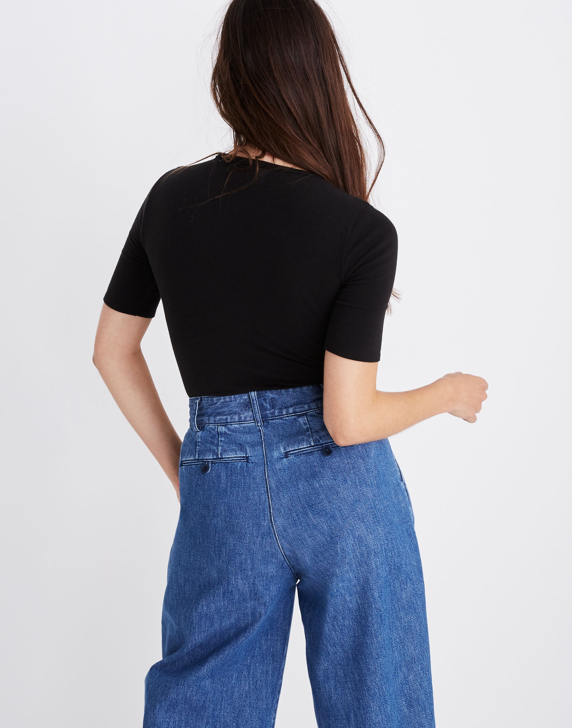 Crewneck Short-Sleeve Bodysuit