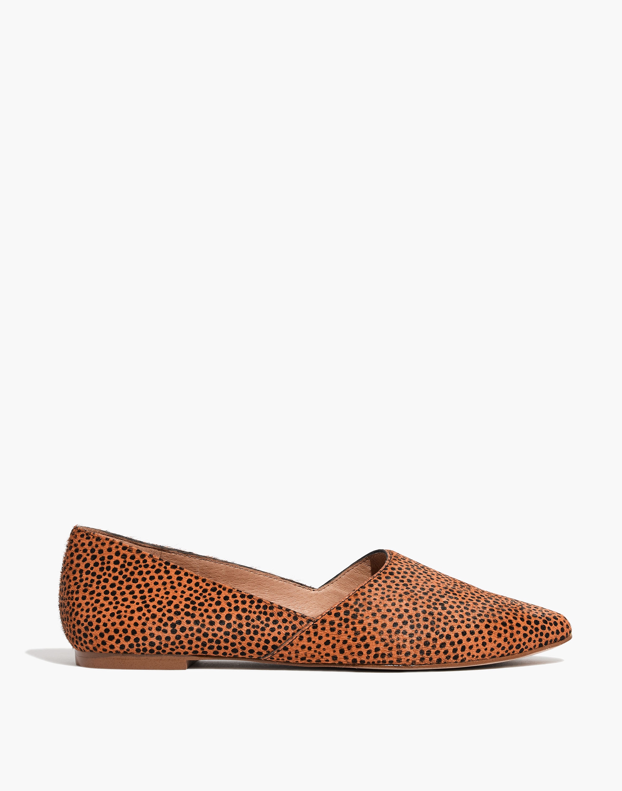 The Lizbeth Flat in Dotted Calf Hair