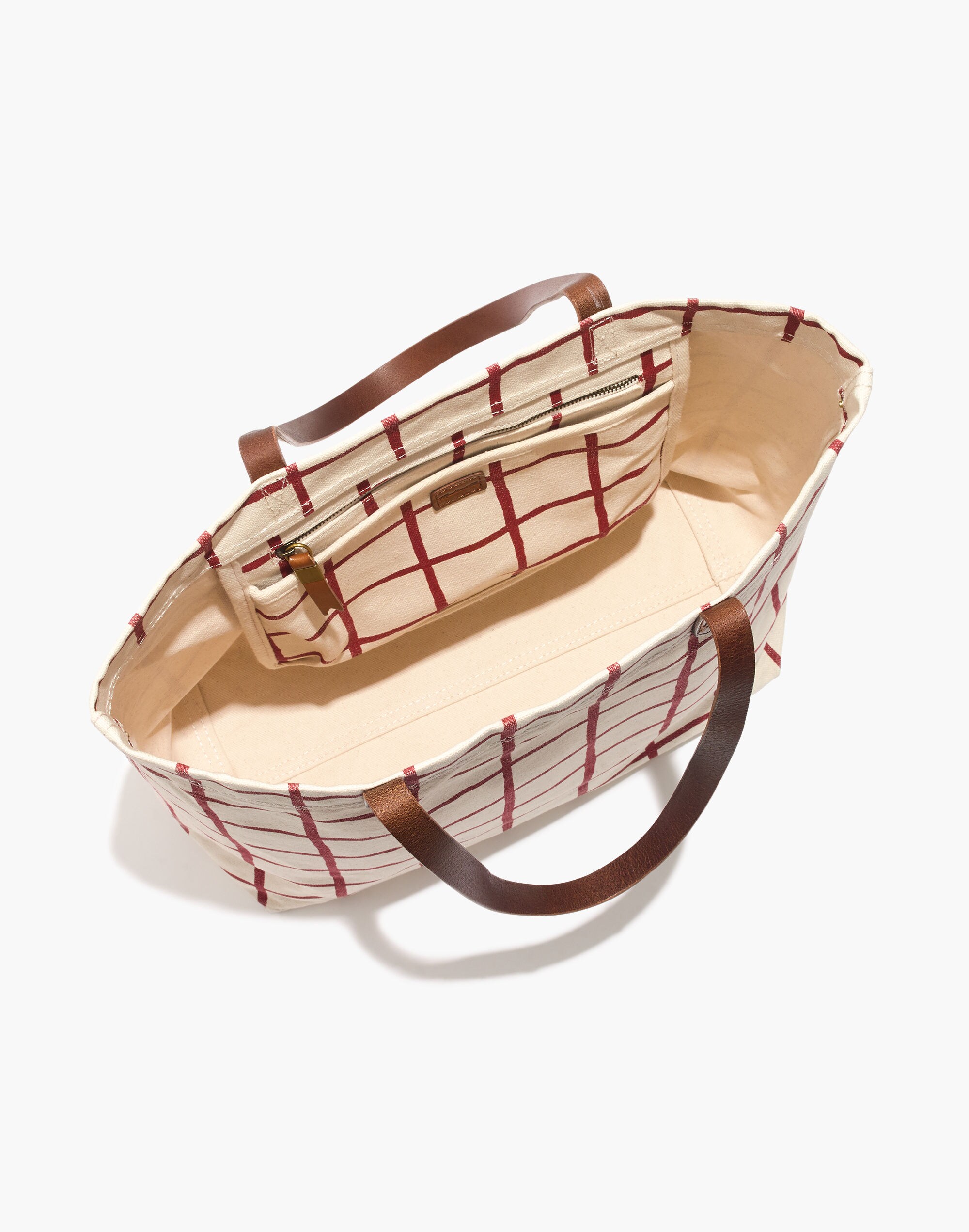 The Canvas Transport Tote in Windowpane