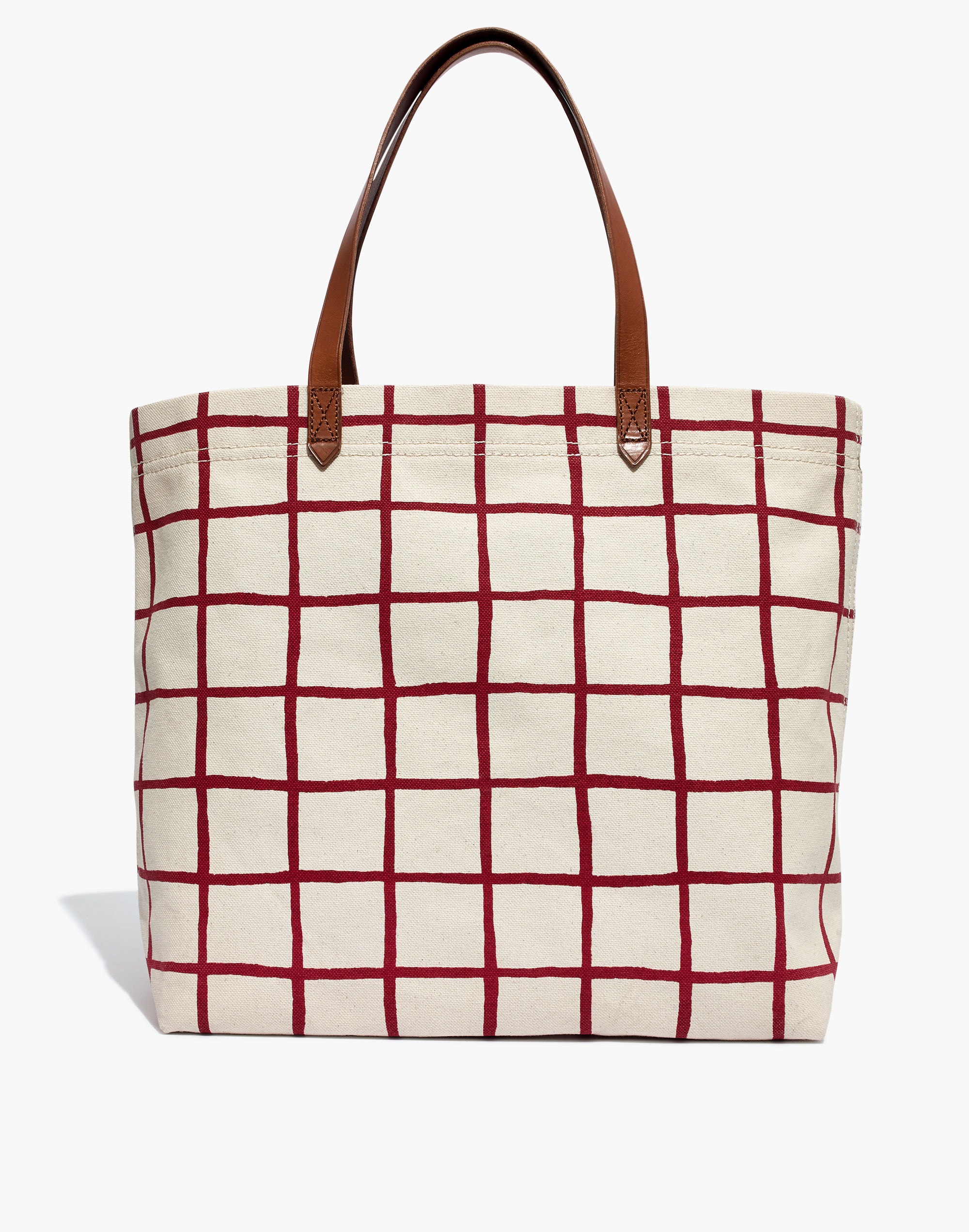 The Canvas Transport Tote in Windowpane