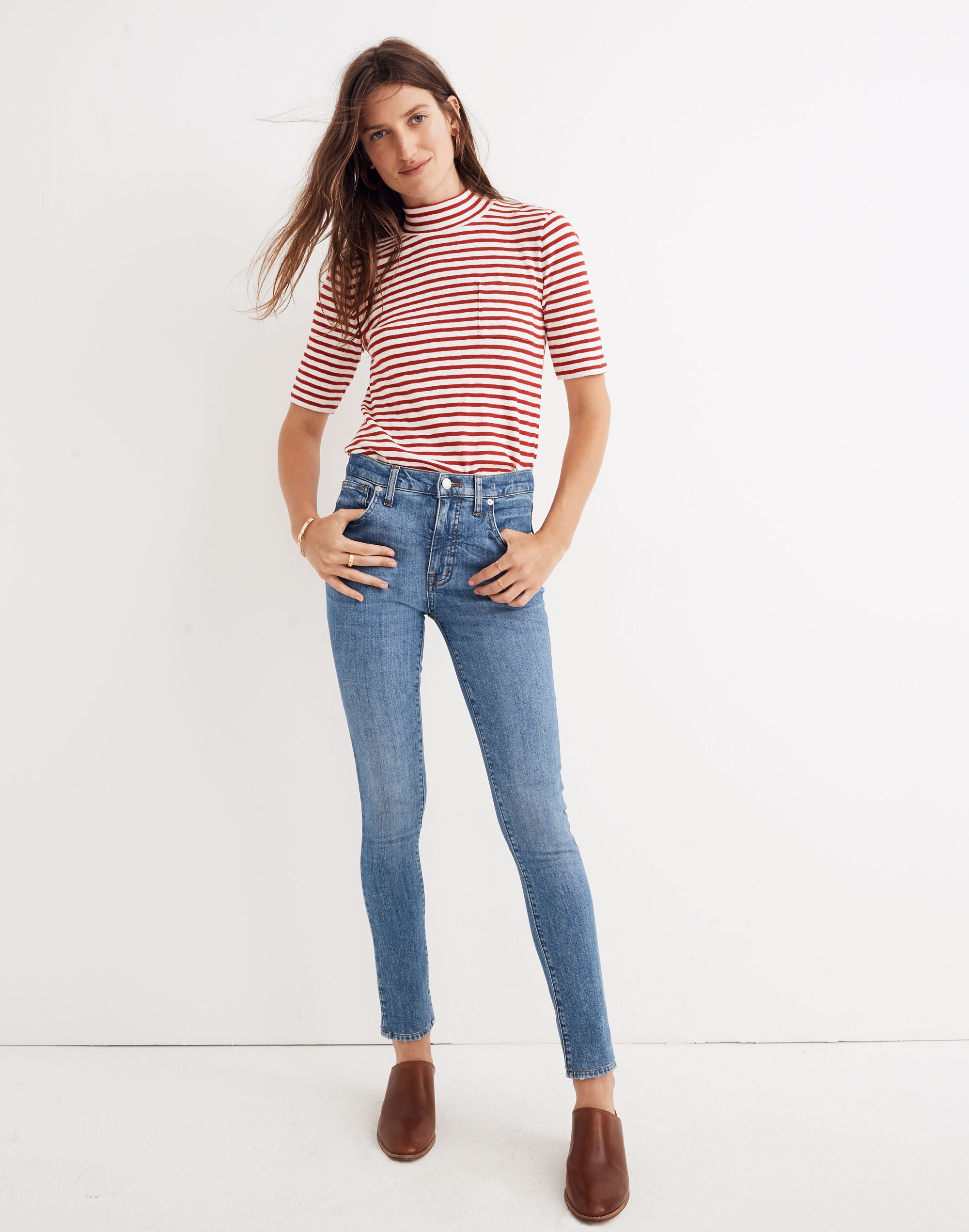 9" Mid-Rise Skinny Jeans in Comfort Stretch: Eco Edition