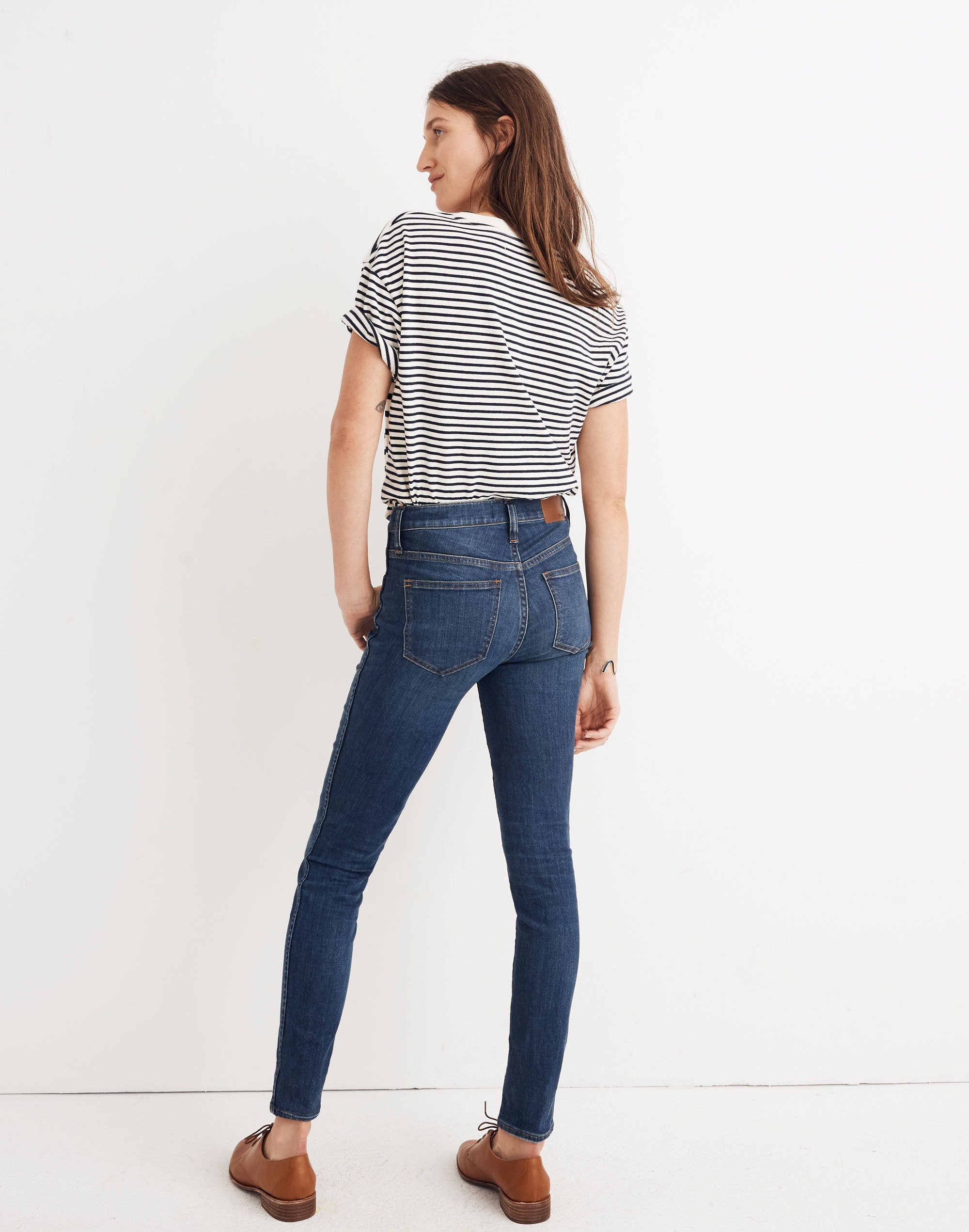 10" High-Rise Skinny Jeans in Elinor Wash: Eco Edition