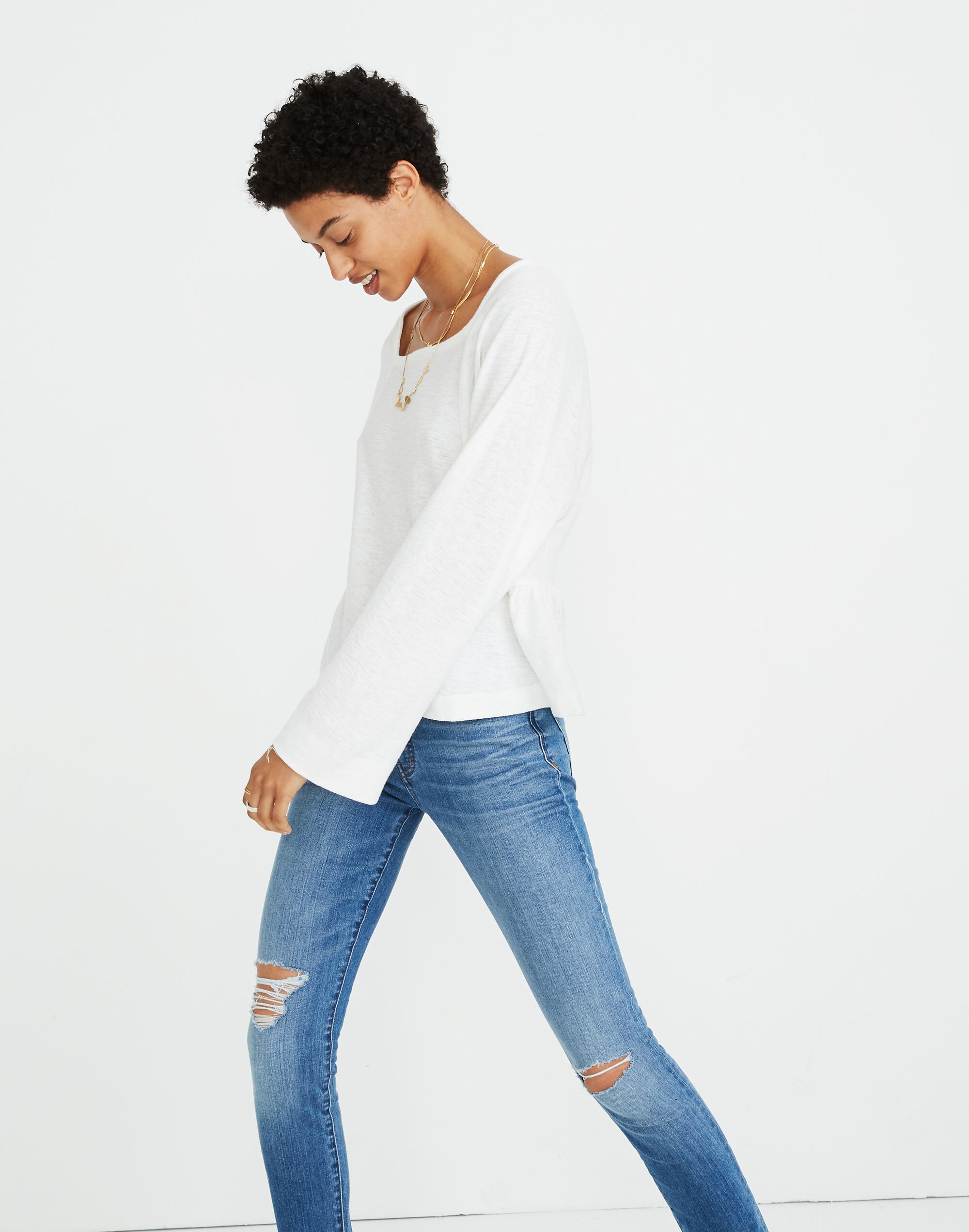 Square-Neck Dolman Top