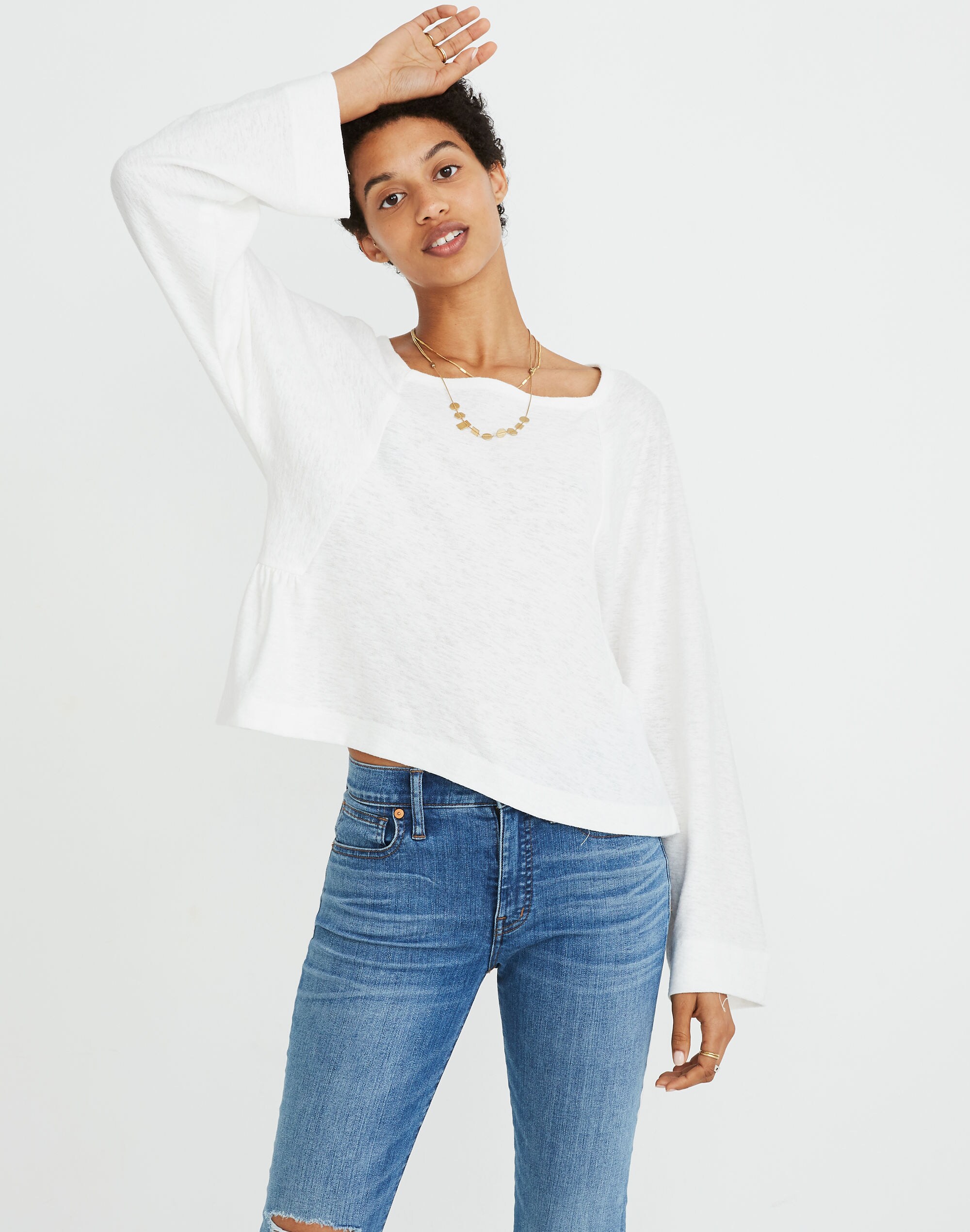 Square-Neck Dolman Top