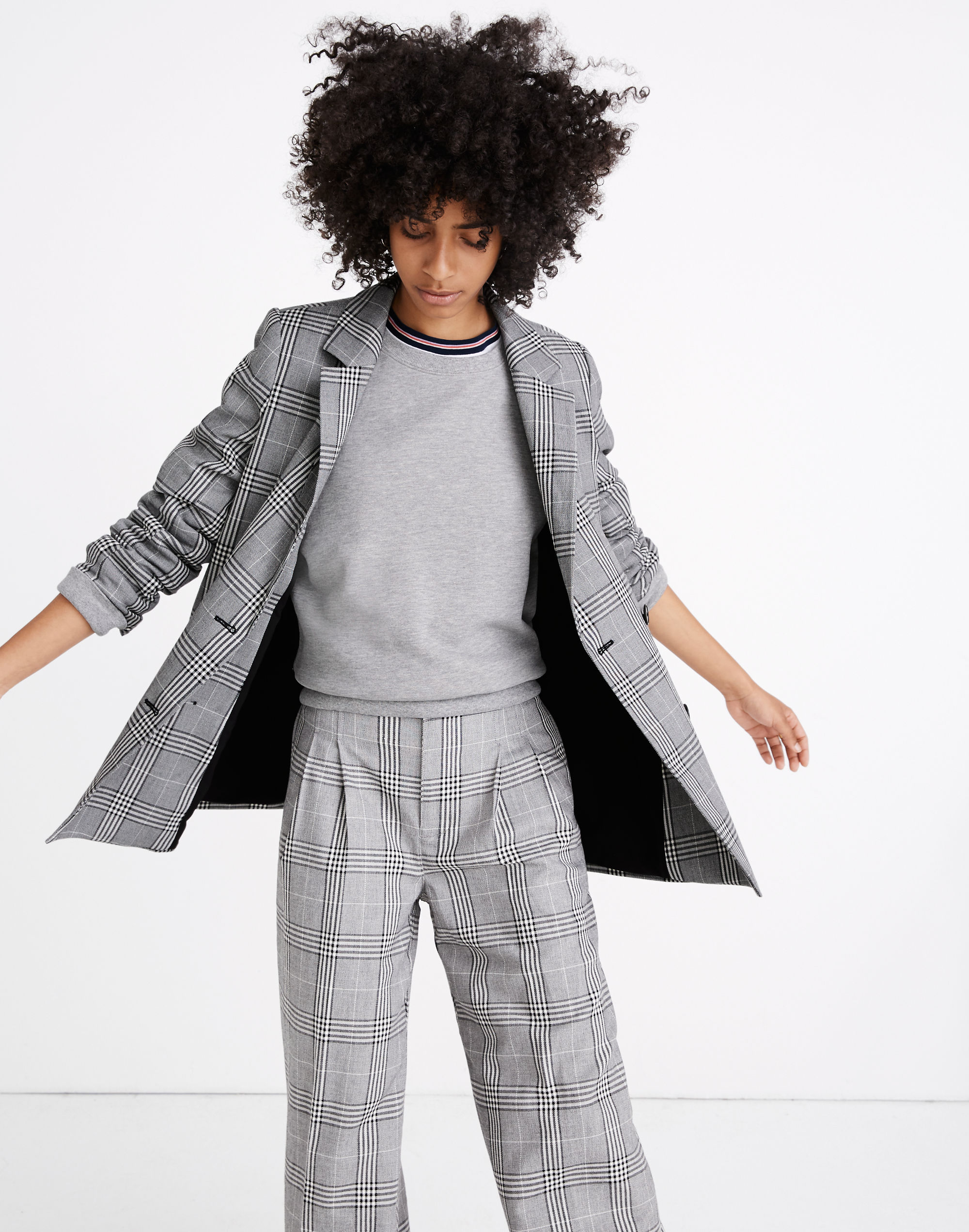 Caldwell Double-Breasted Blazer in Plaid