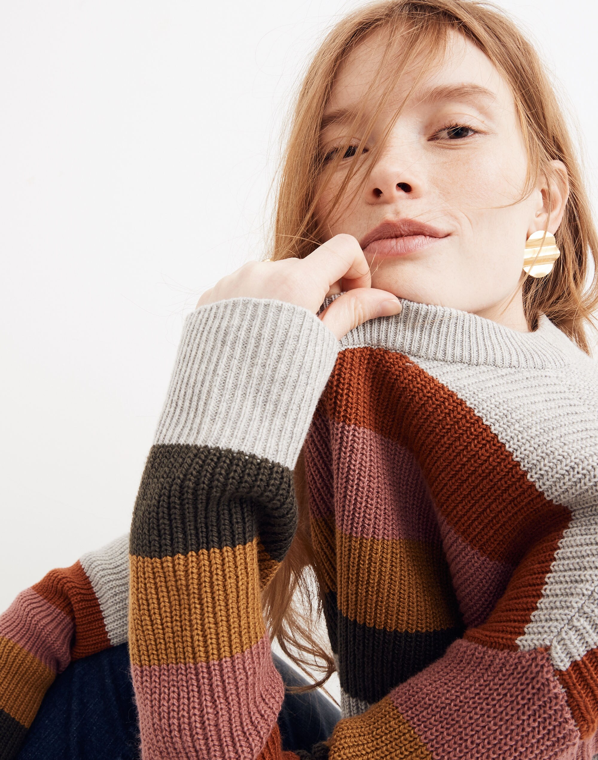 Patch Pocket Pullover Sweater in Walton Stripe