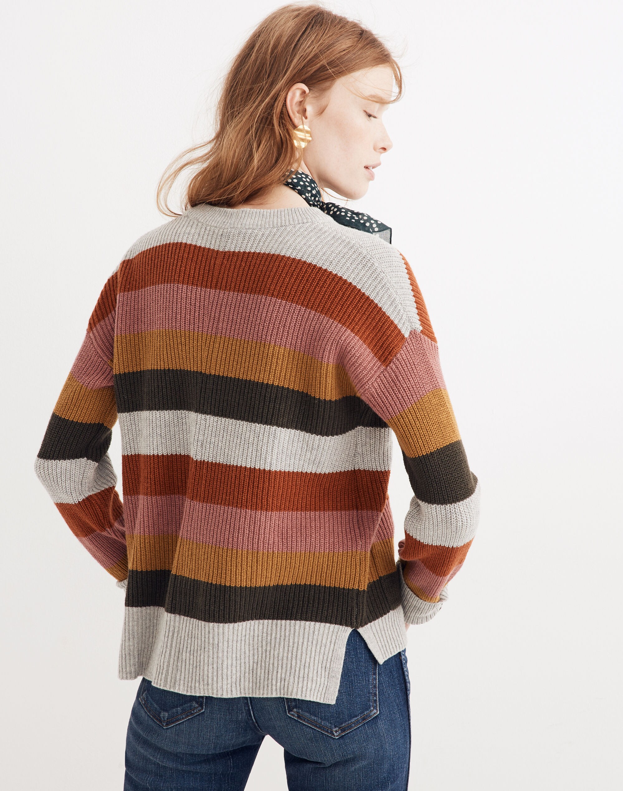 Patch Pocket Pullover Sweater in Walton Stripe