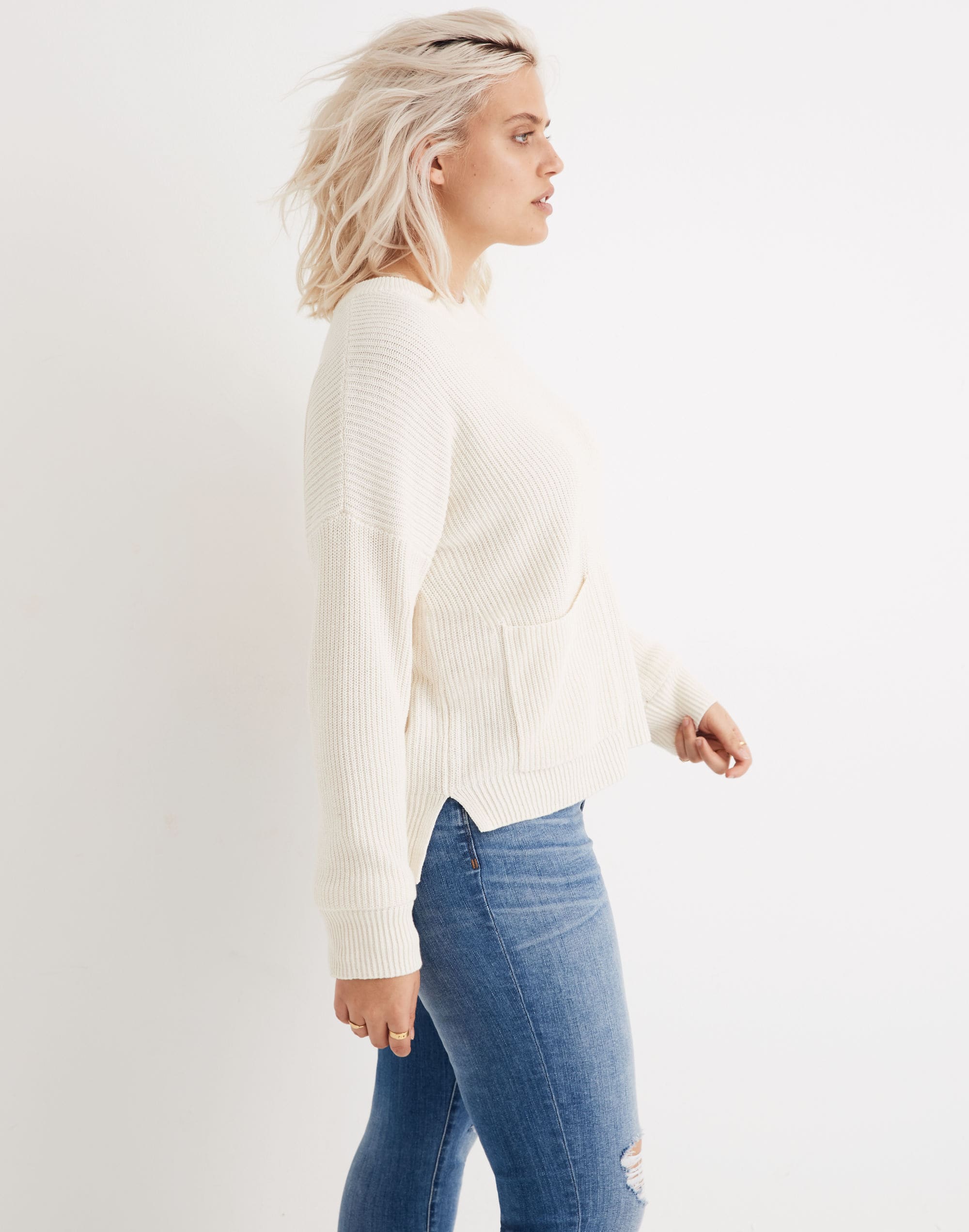 Patch Pocket Pullover Sweater