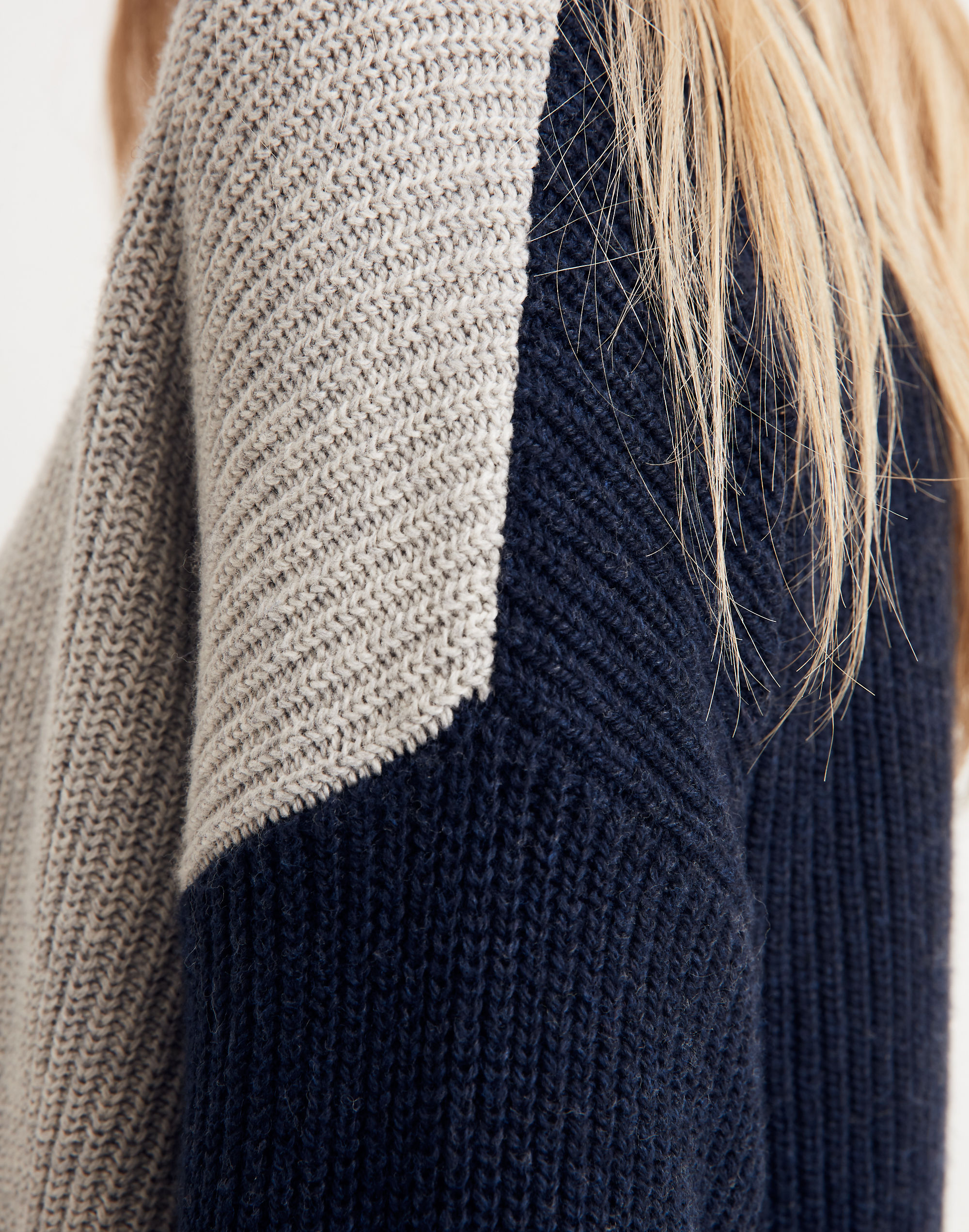 Patch Pocket Pullover Sweater in Colorblock