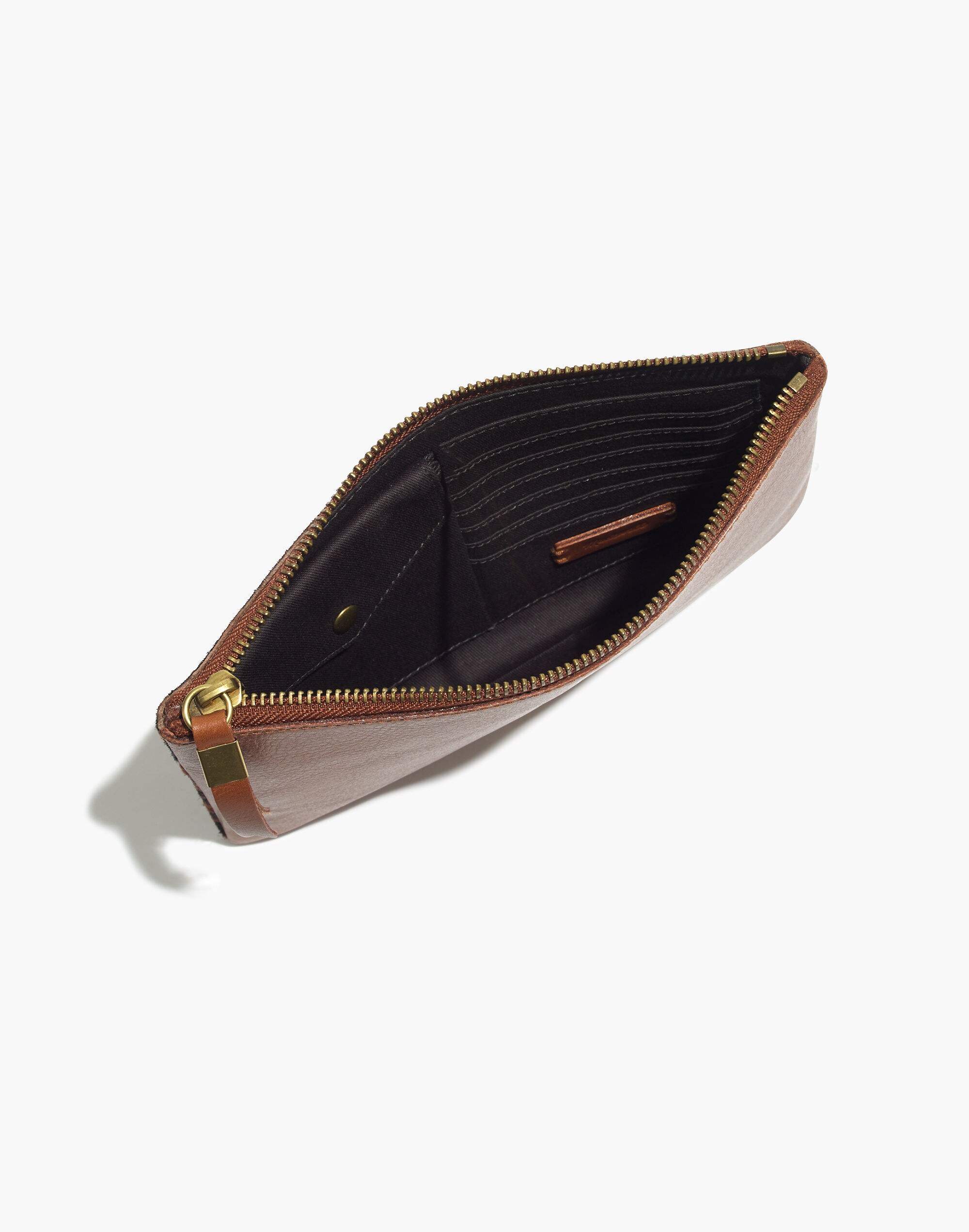 The Leather Pouch Clutch in Printed Calf Hair
