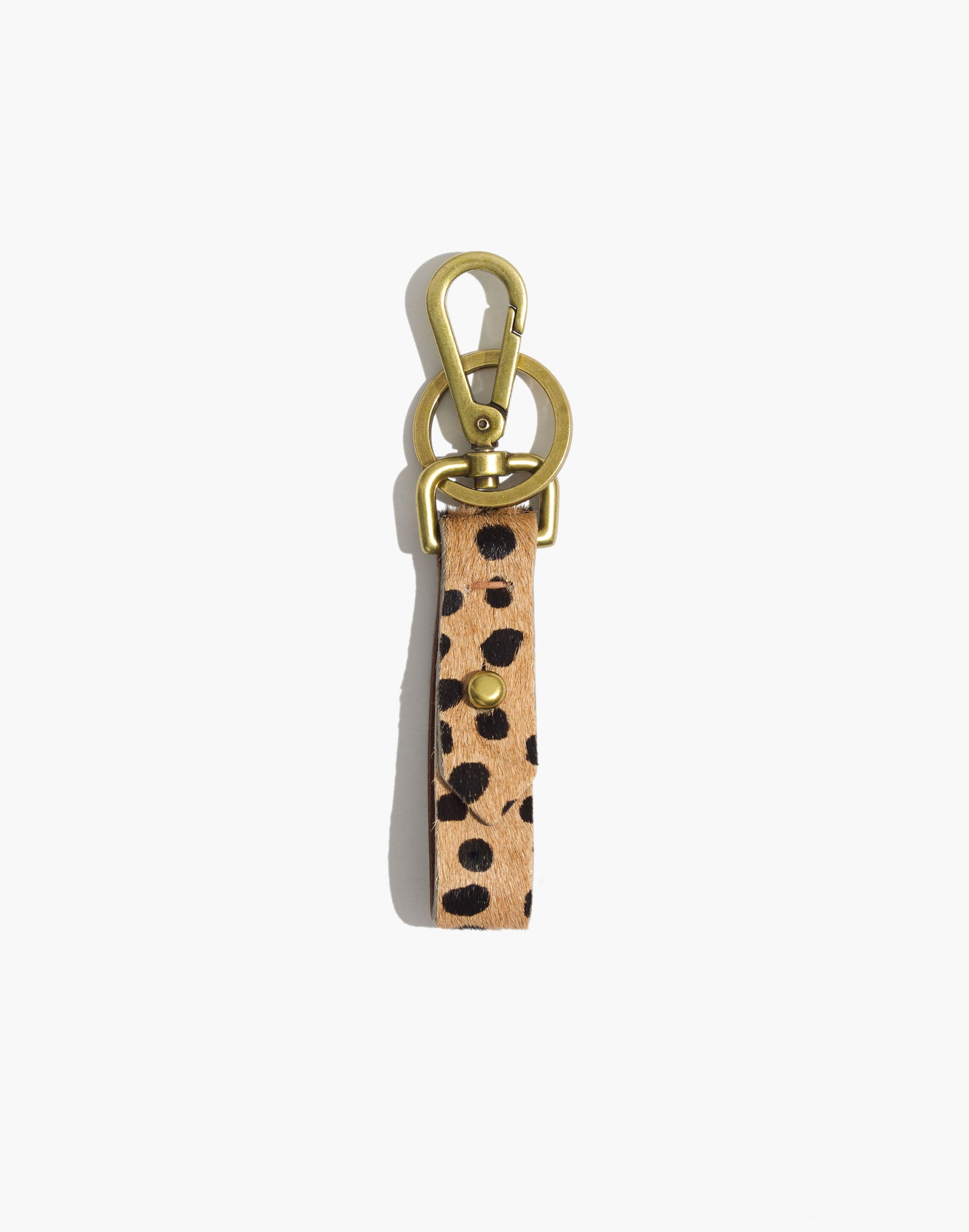 Front Door Key Fob in Printed Calf Hair