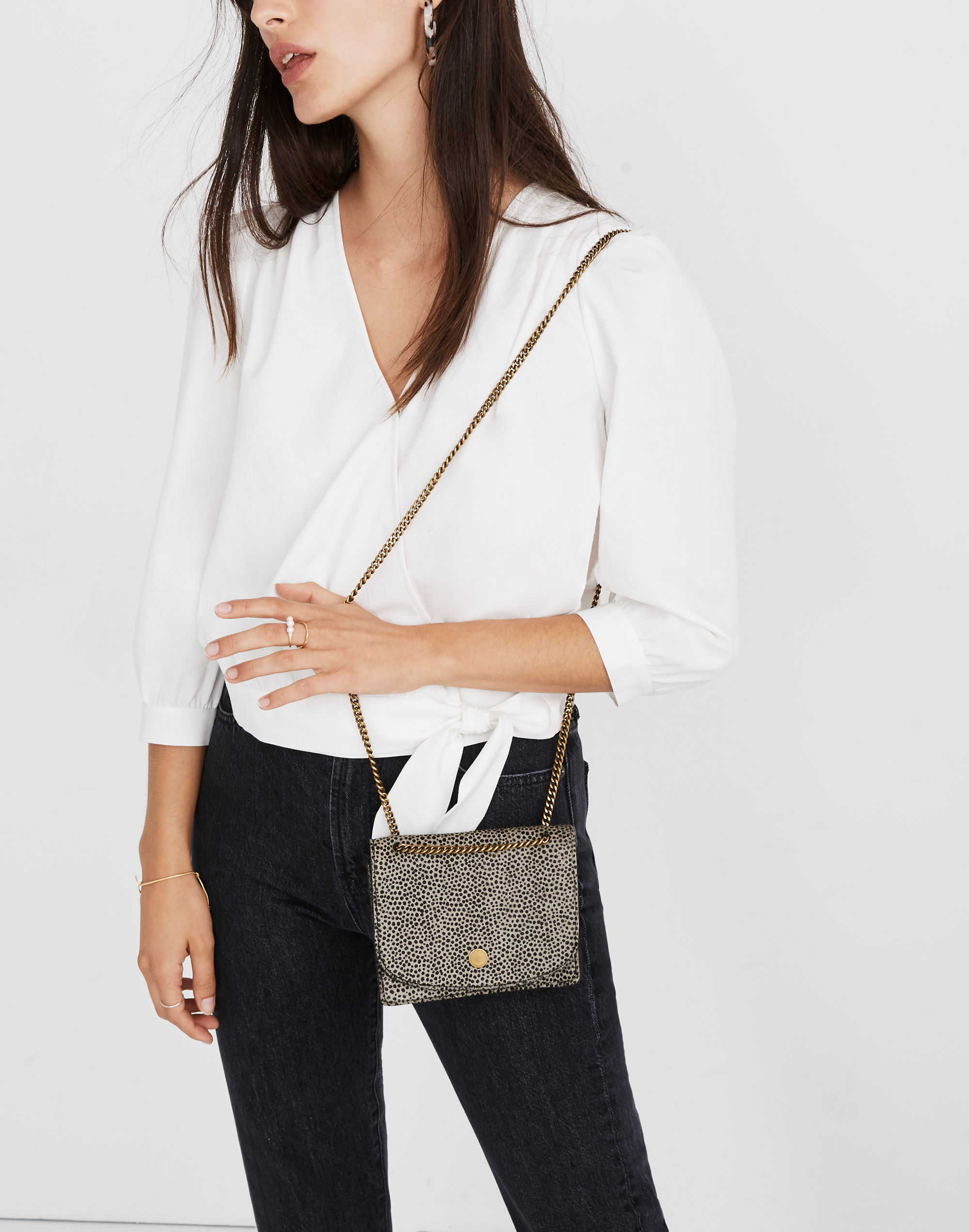 The Chain Crossbody in Calf Hair