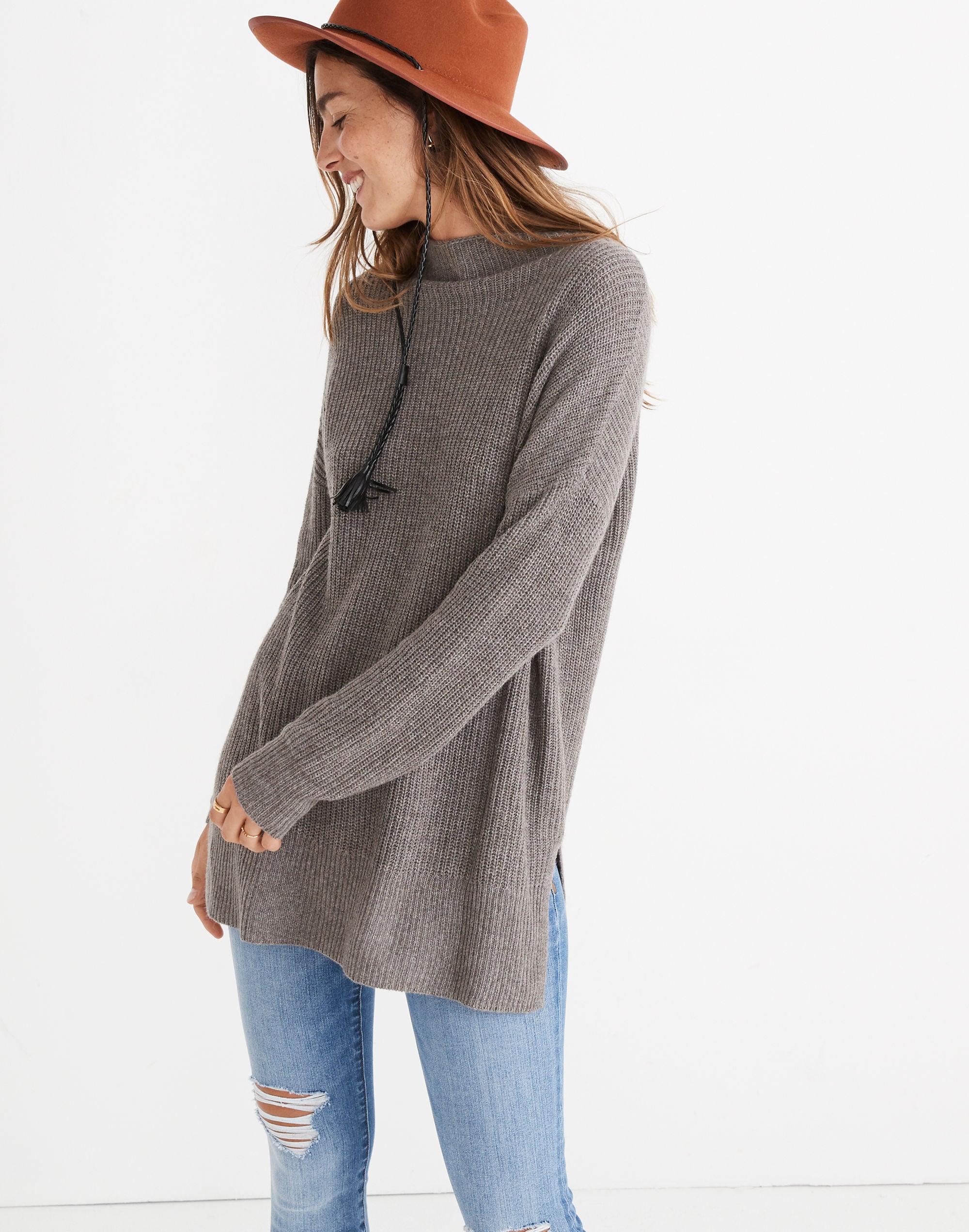 Mockneck Sweater Tunic