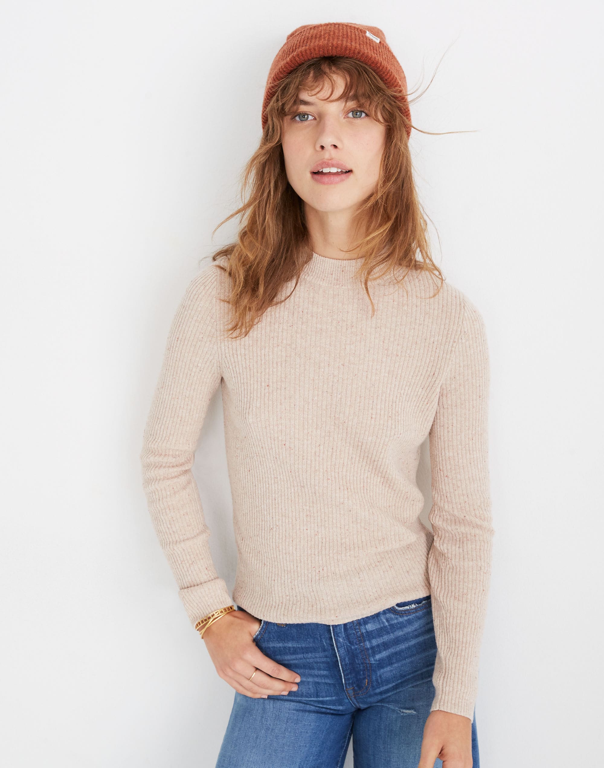 Mockneck Pullover Sweater