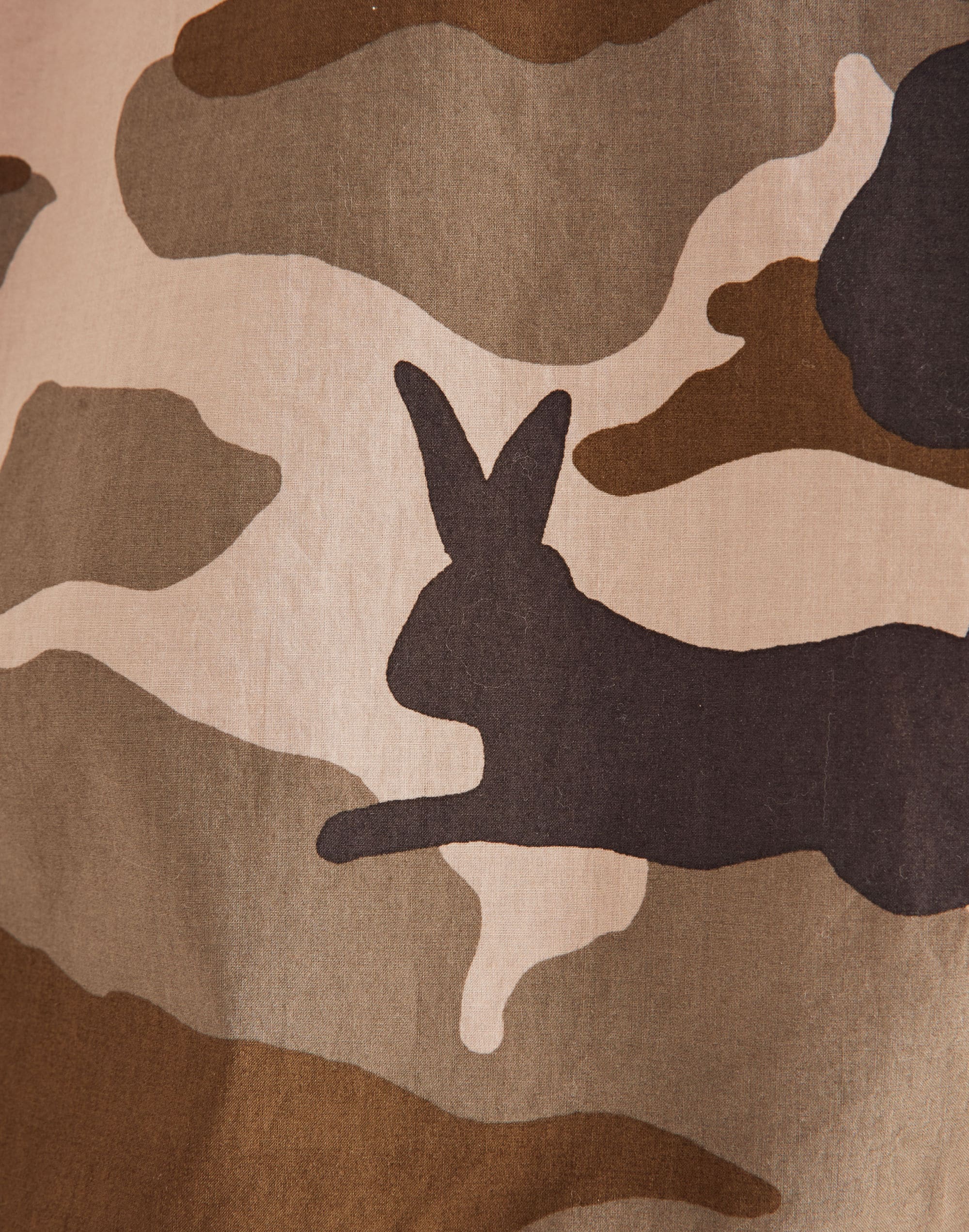 Short-Sleeve Tie-Front Shirt in Cottontail Camo