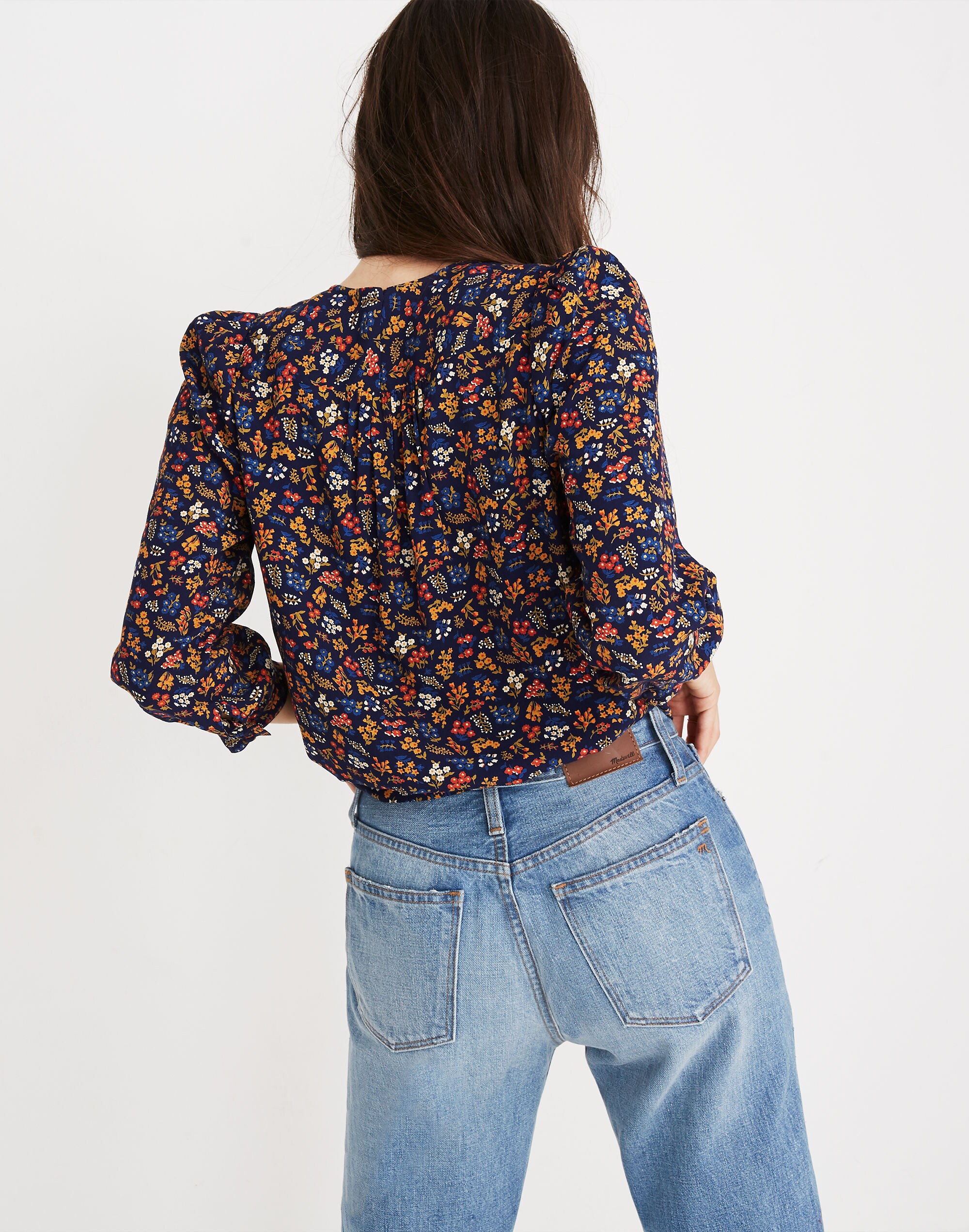 Wrap Top in Garden Party