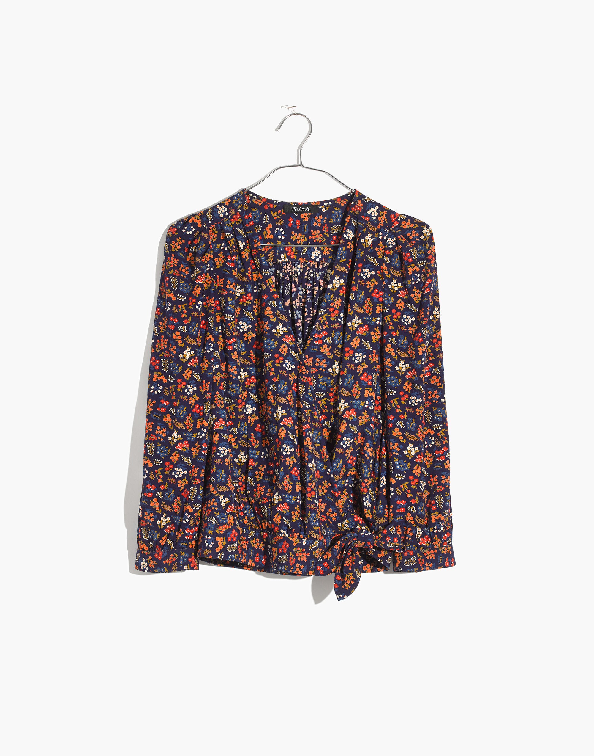 Wrap Top in Garden Party