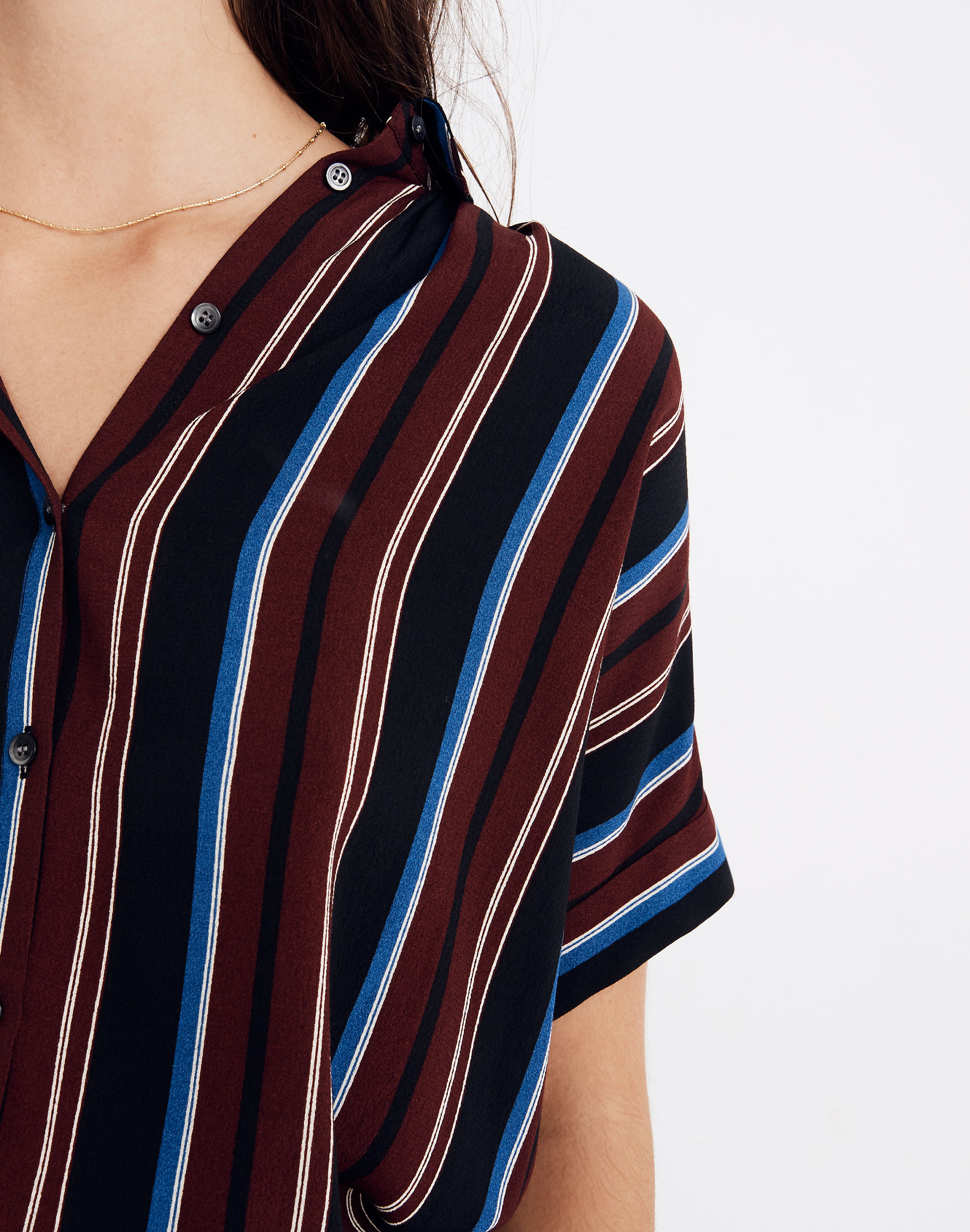 Central Drapey Shirt in Menford Stripe