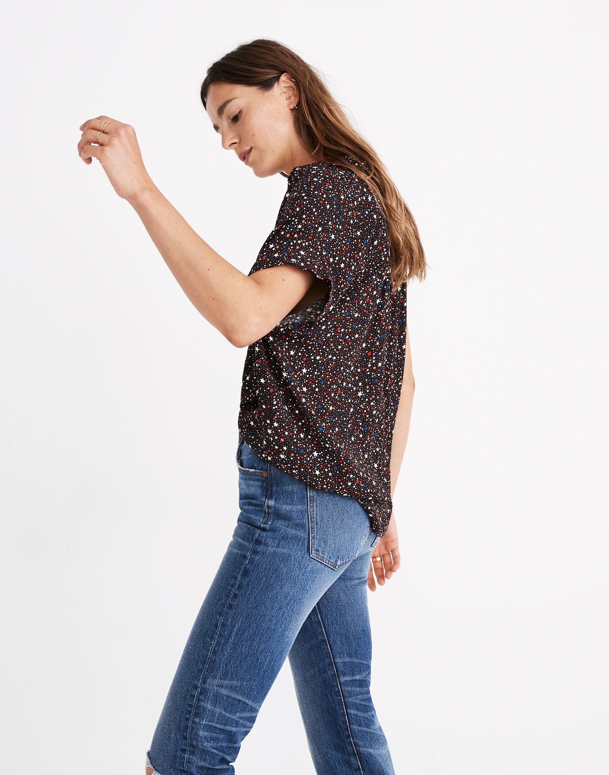 Central Drapey Shirt in Starry Night