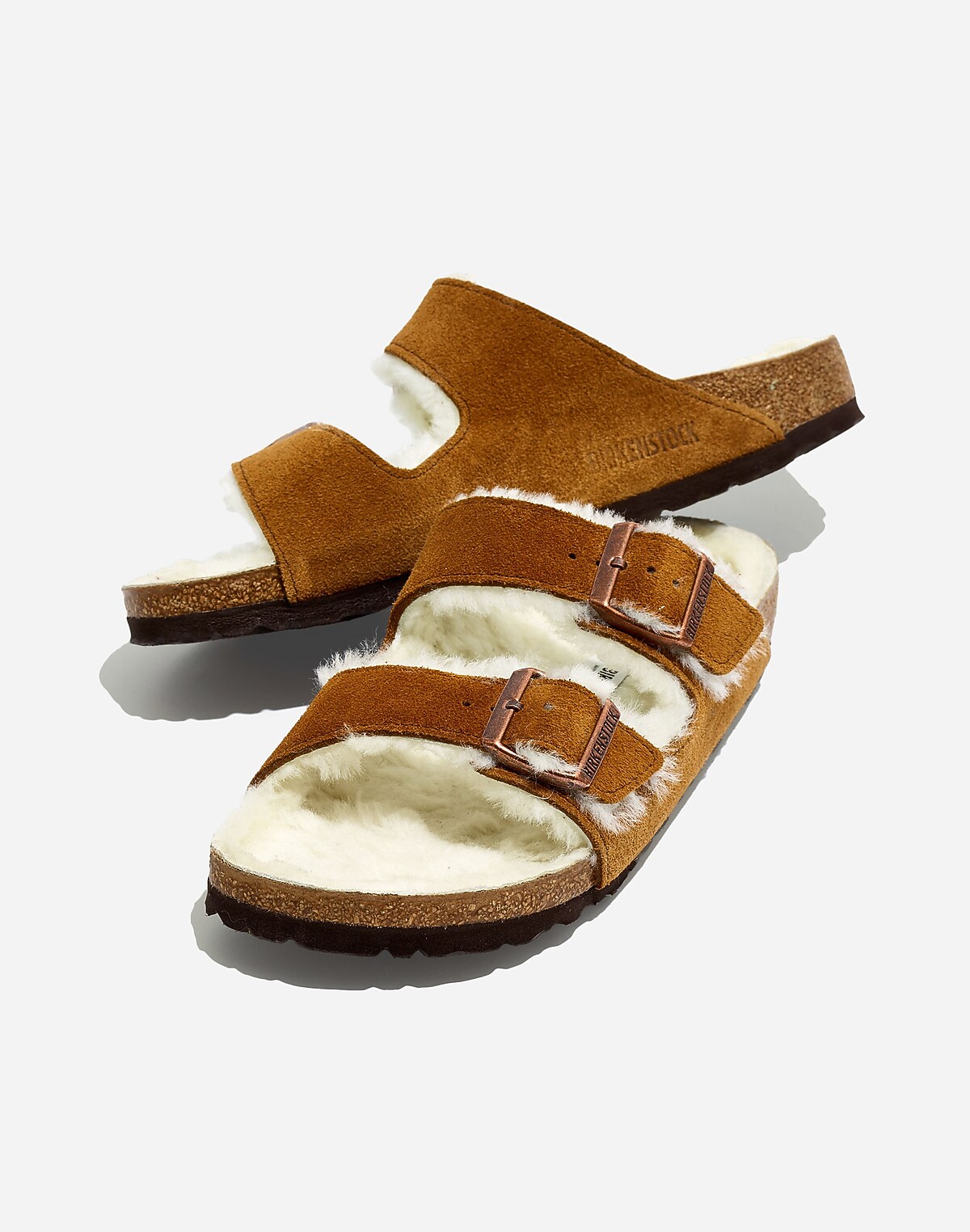 Birkenstock® Suede Arizona Sandals in Shearling
