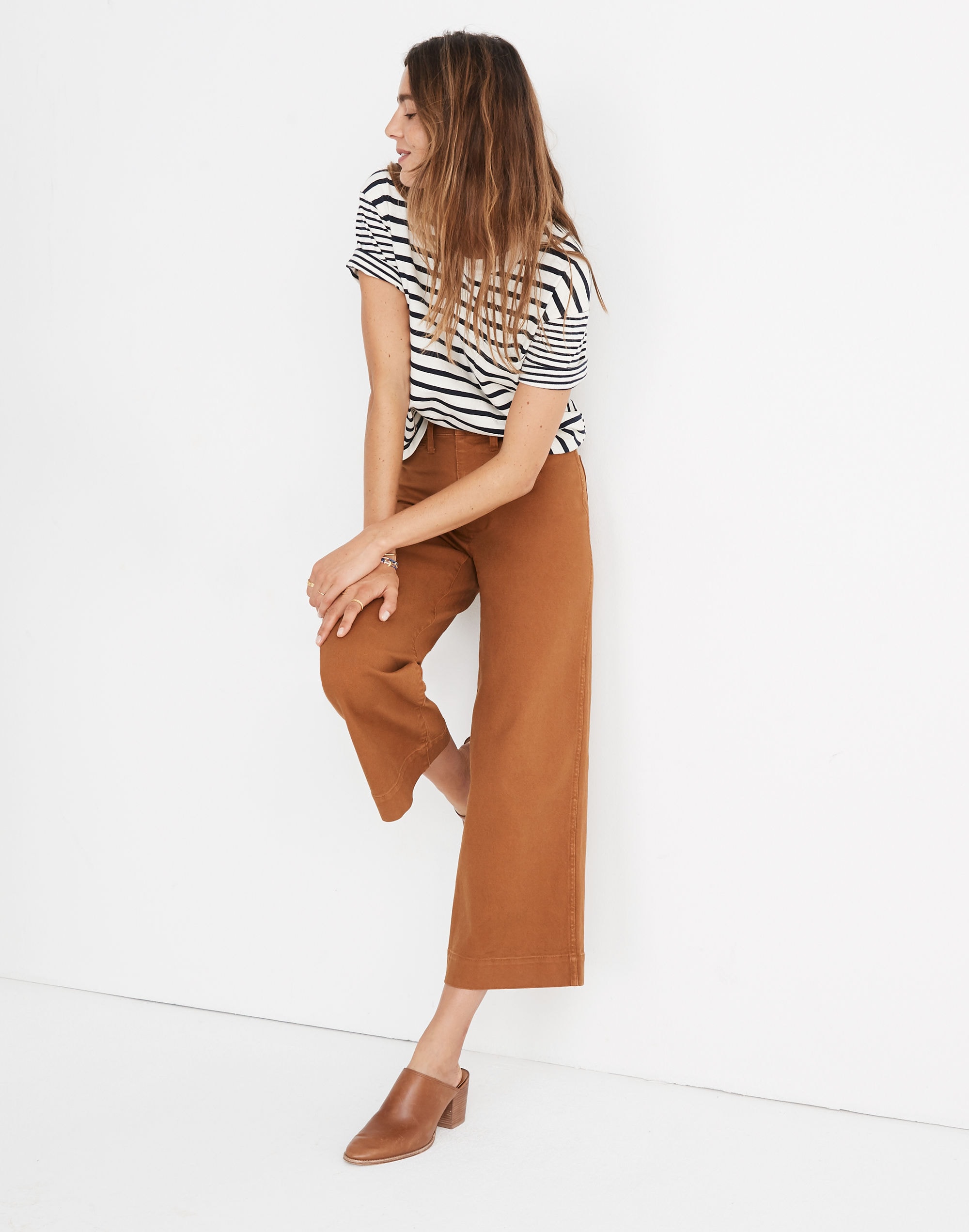 emmett wide-leg crop pants
