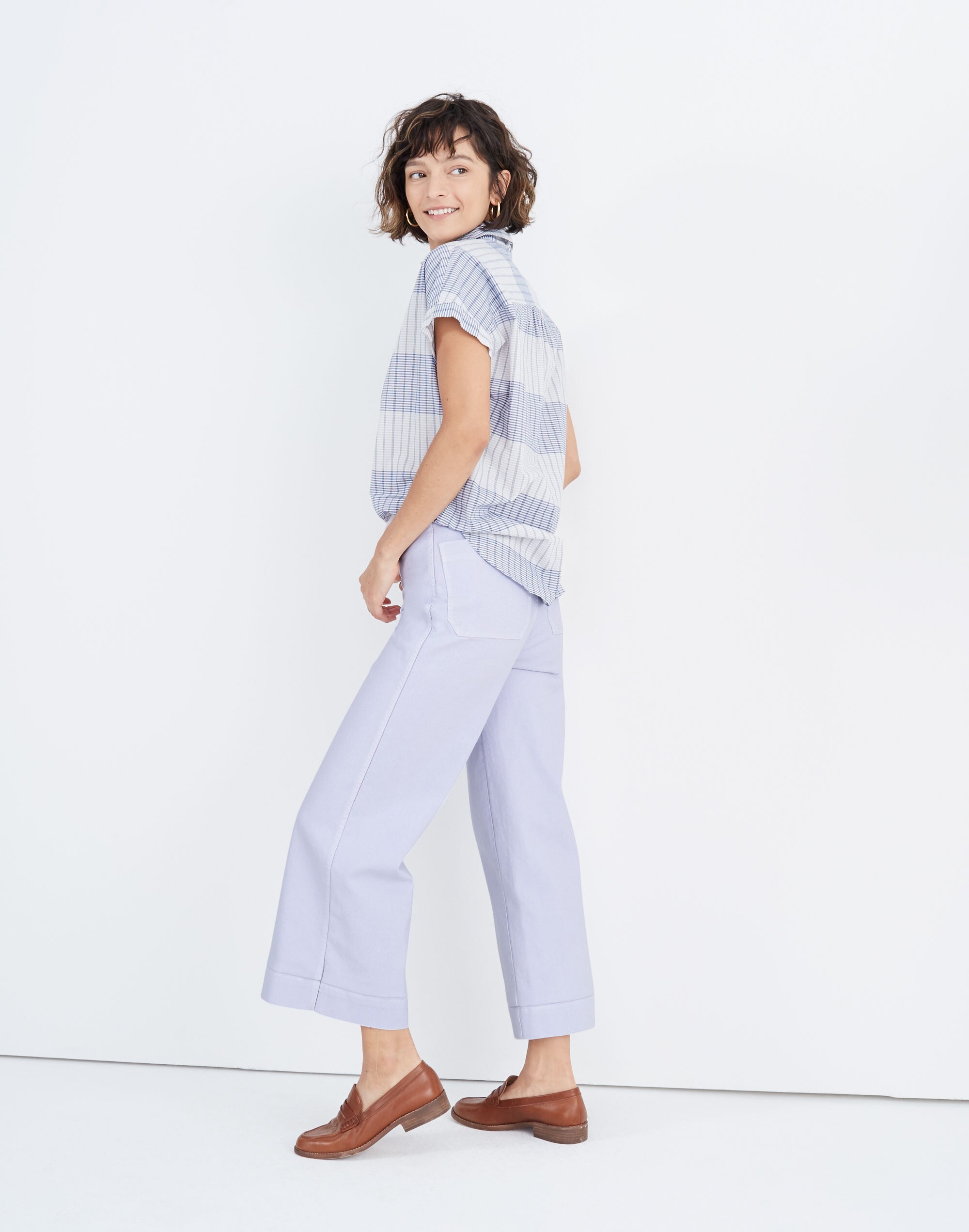Petite Emmett Wide-Leg Crop Pants