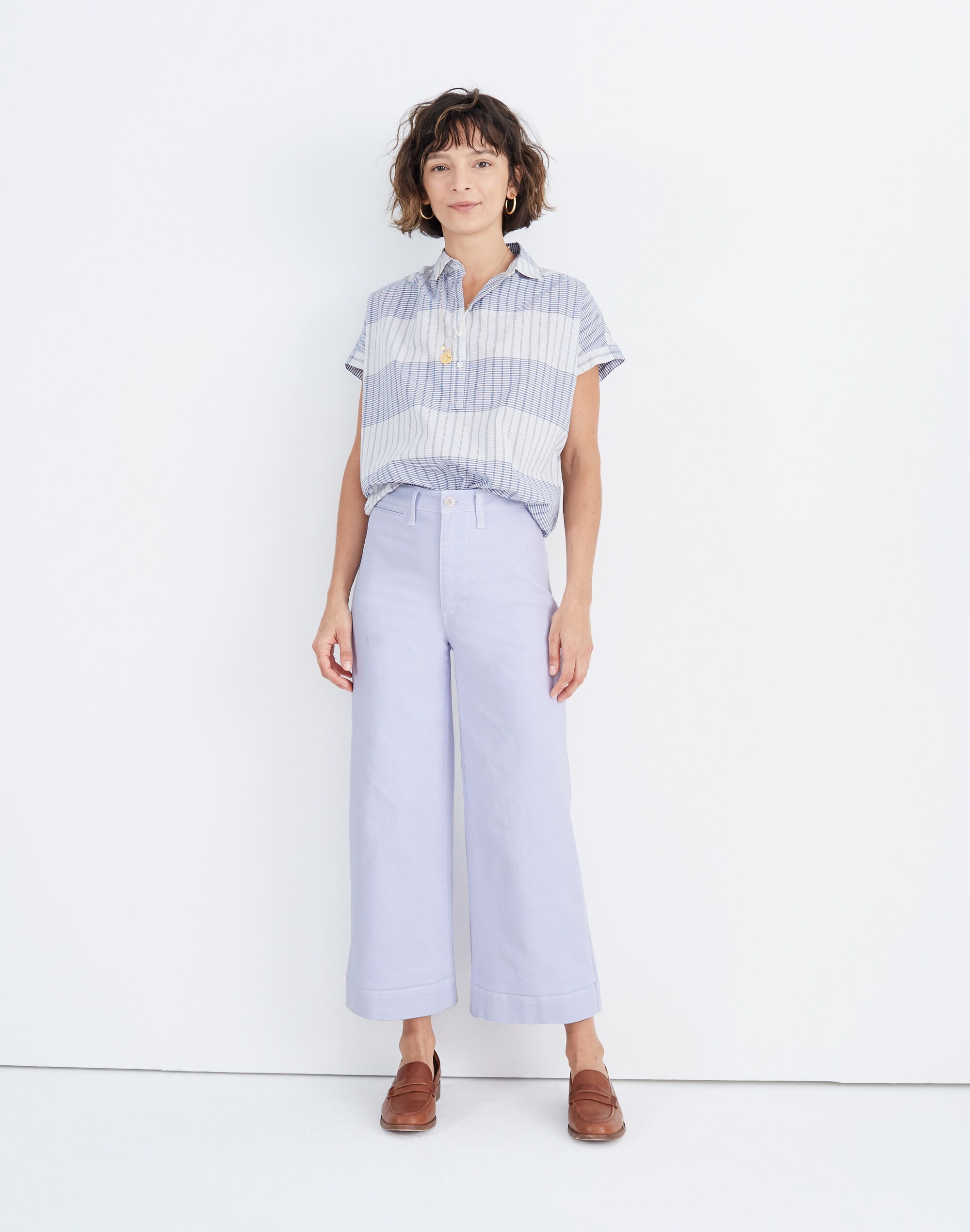 Petite Emmett Wide-Leg Crop Pants