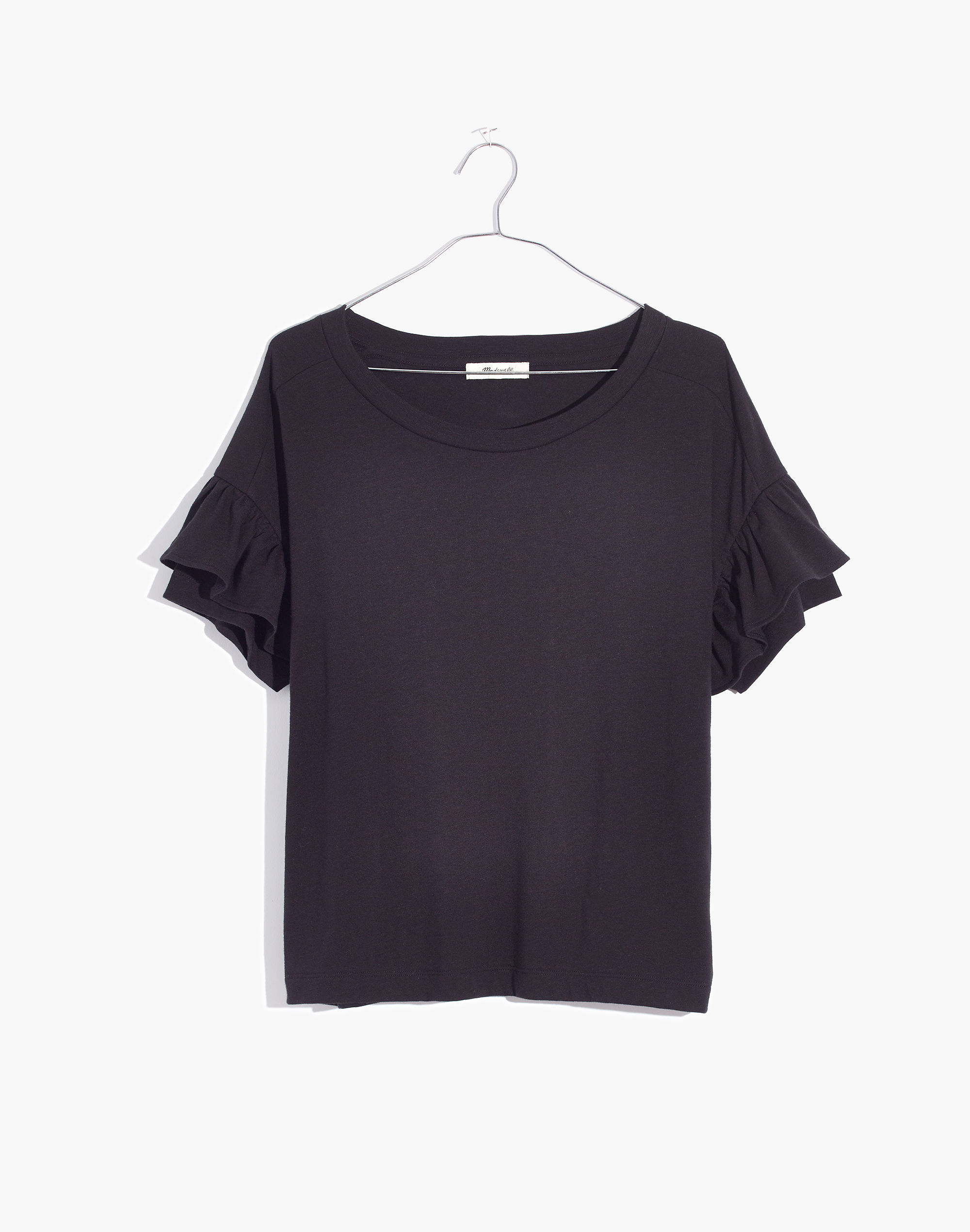ruffle-sleeve tee