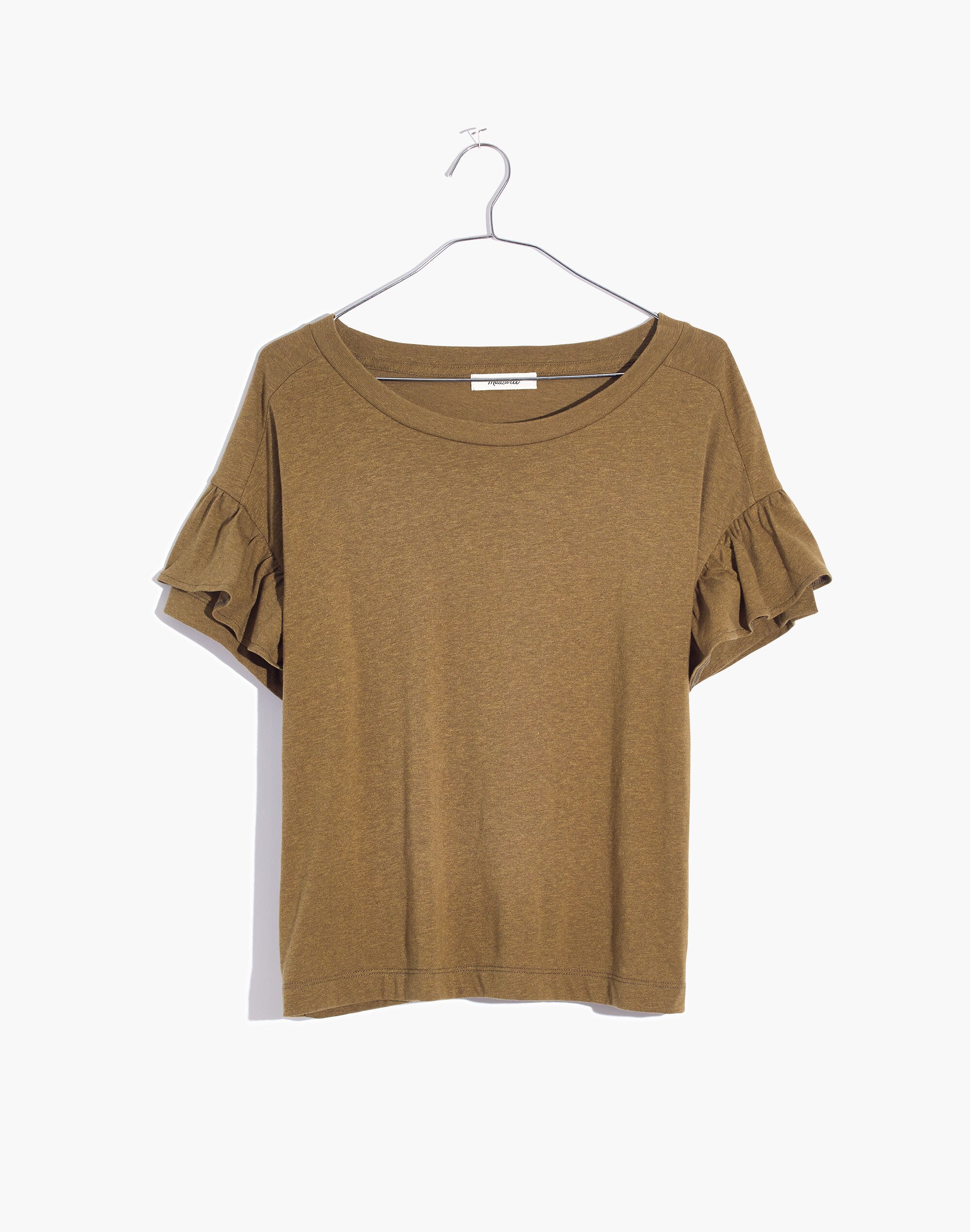 Ruffle-Sleeve Tee