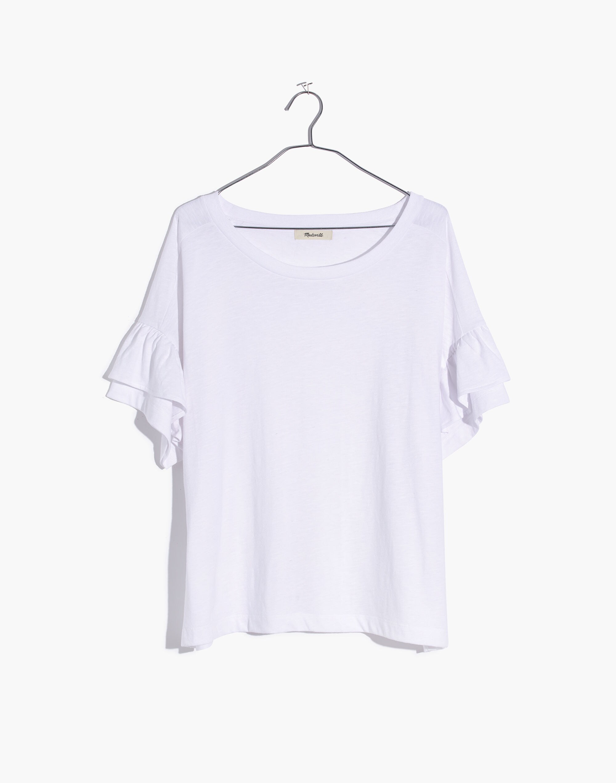 Ruffle-Sleeve Tee