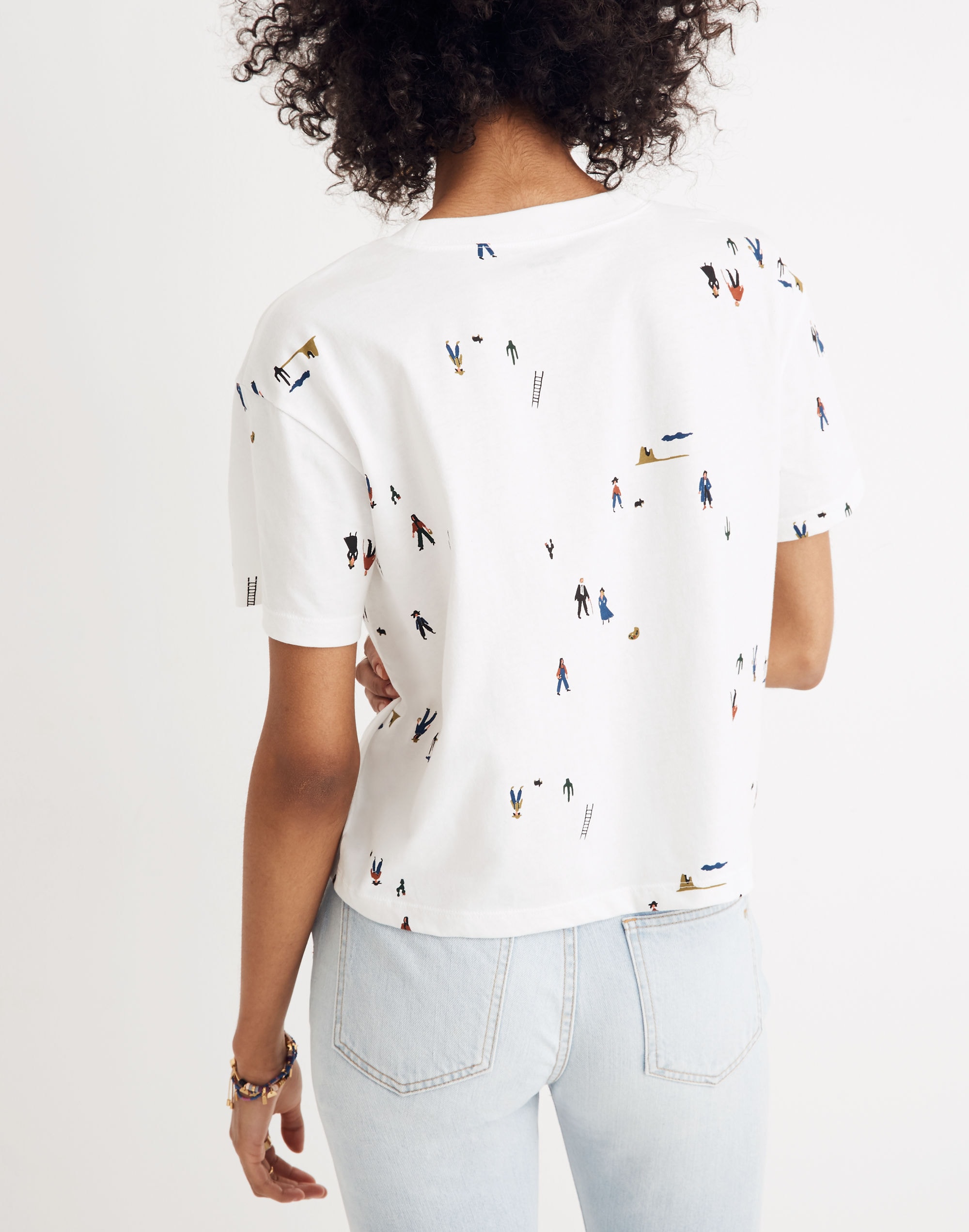 Easy Crop Tee in El Rancho Print