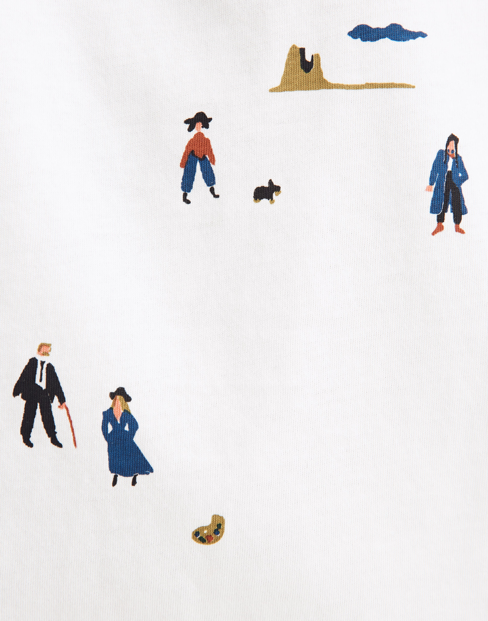 Easy Crop Tee in El Rancho Print